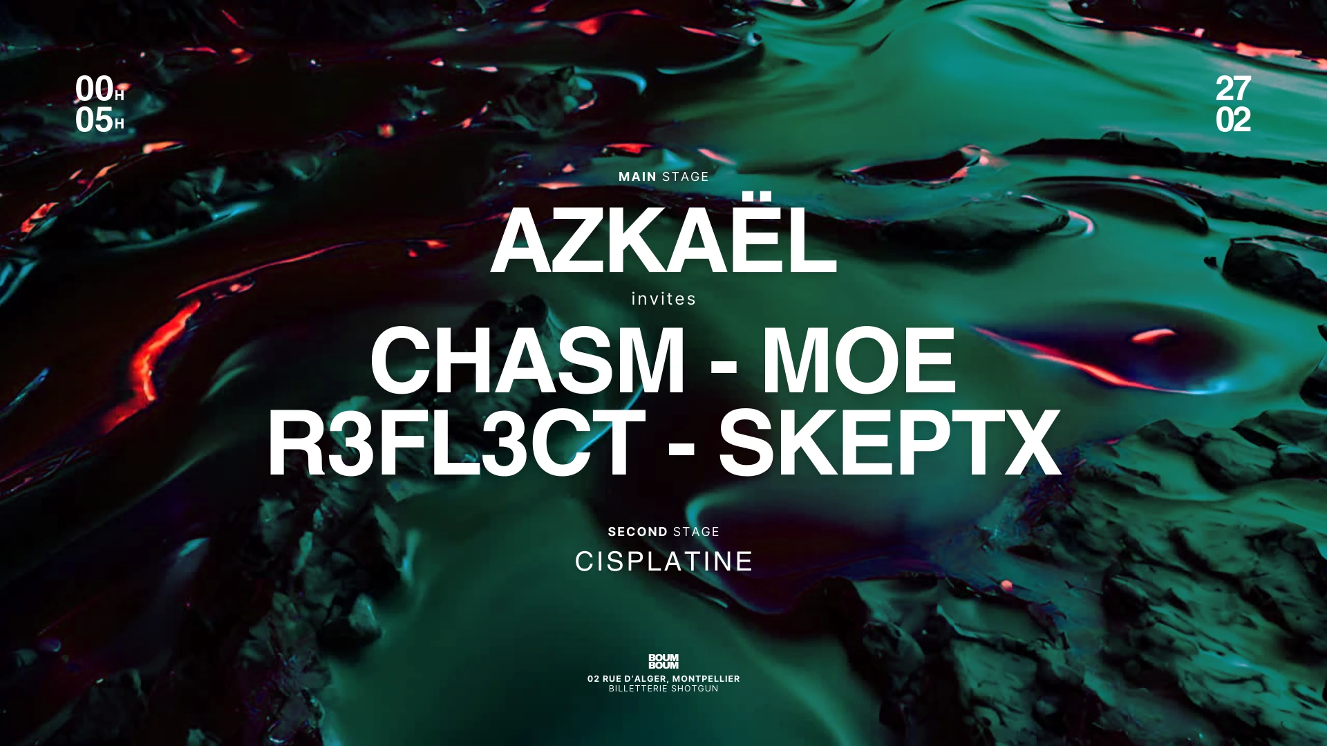 Boum Boum : Azkaël Invites Skeptx - R3fl3ct - Chasm - Moe