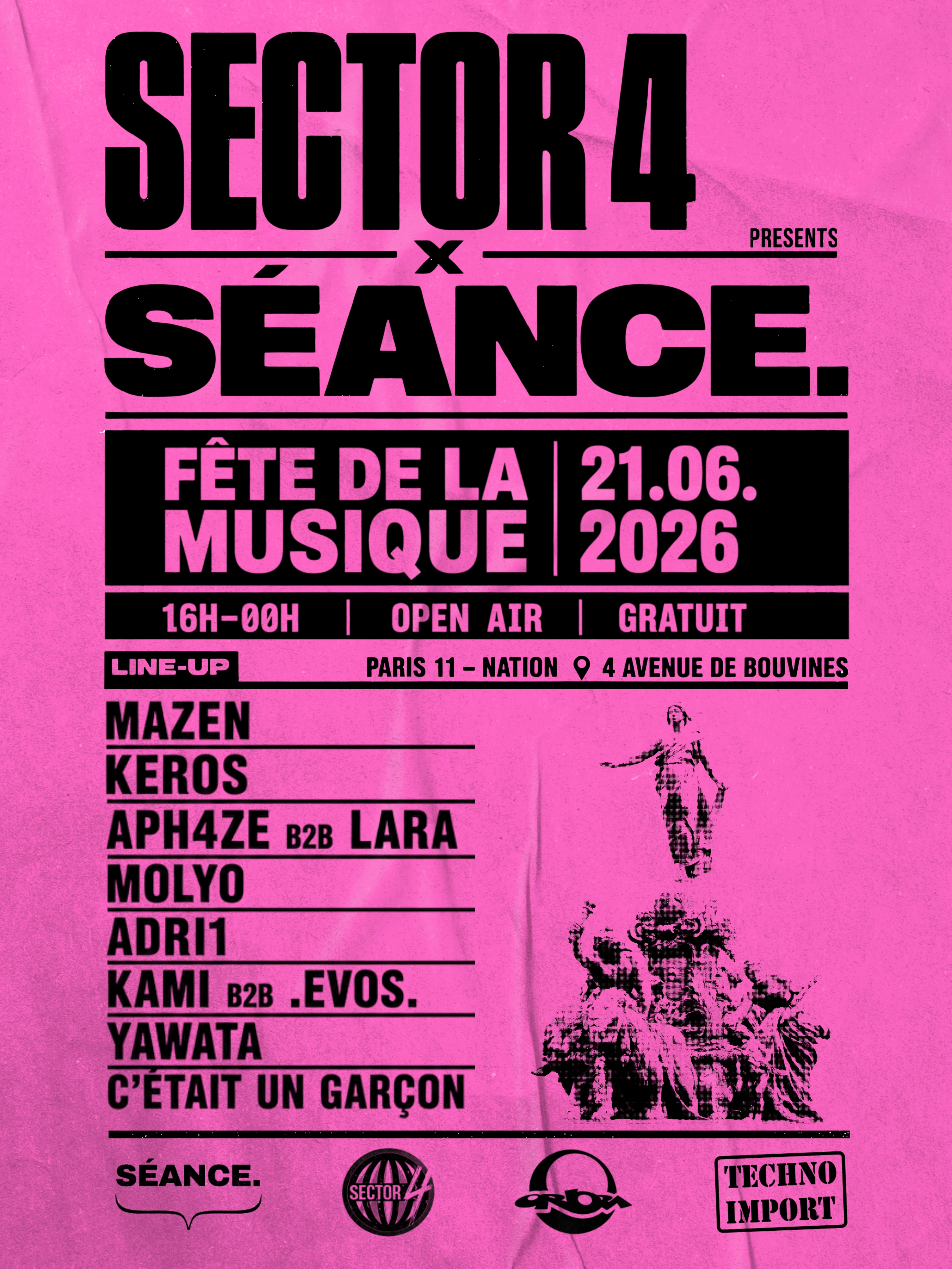 Fête De La Musique : Séance X Sector 4 (House To Tekno)