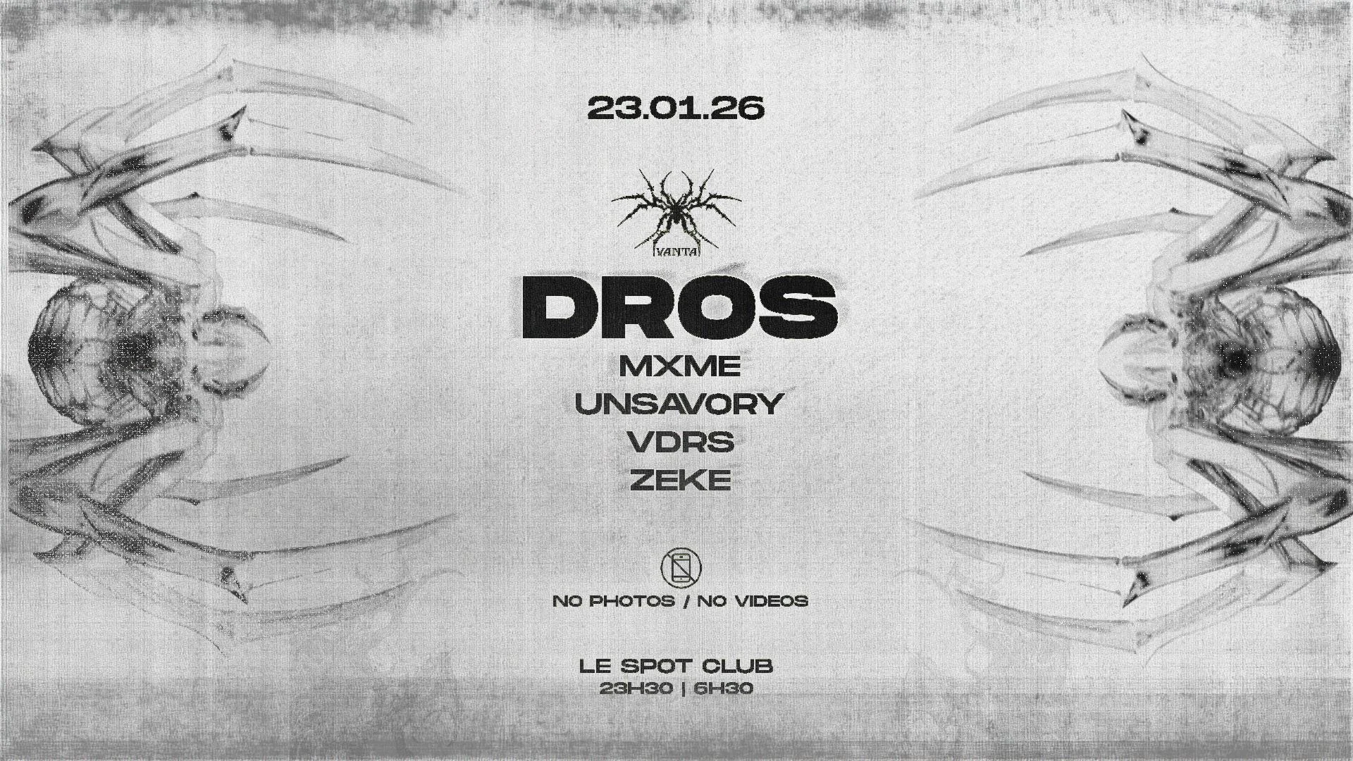Collectif Vanta Invite : Dros