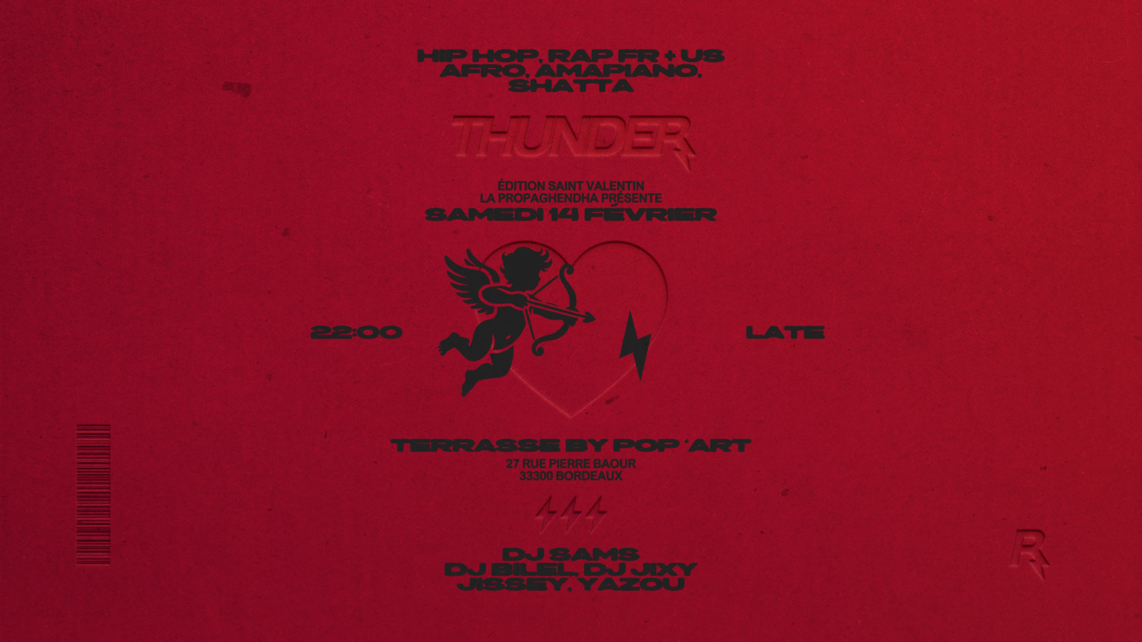 Thunder | 14/02 | Pop’Art Édition Saint Valentin