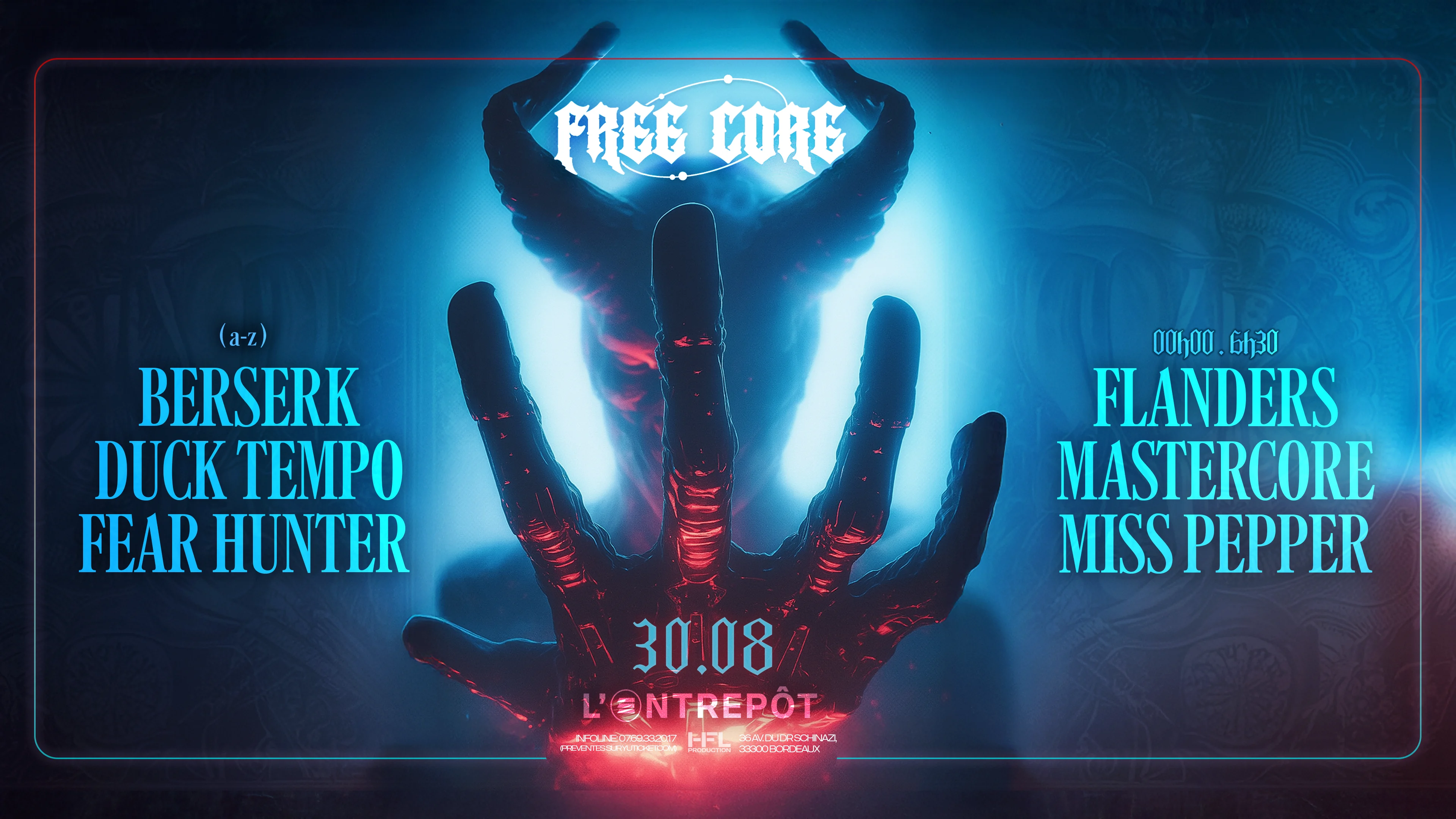 Free Core  W/ Miss Pepper / Duck Tempo / Flanders / Berserk