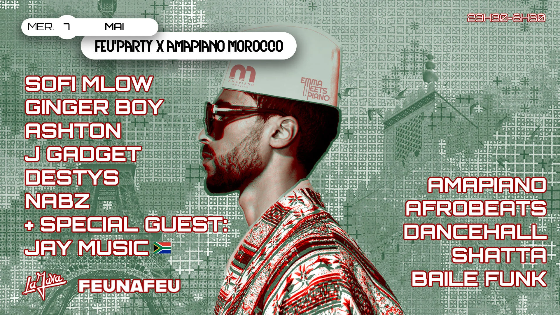 Feu'party X Amapiano Morocco Special Guest Jay Music Sa