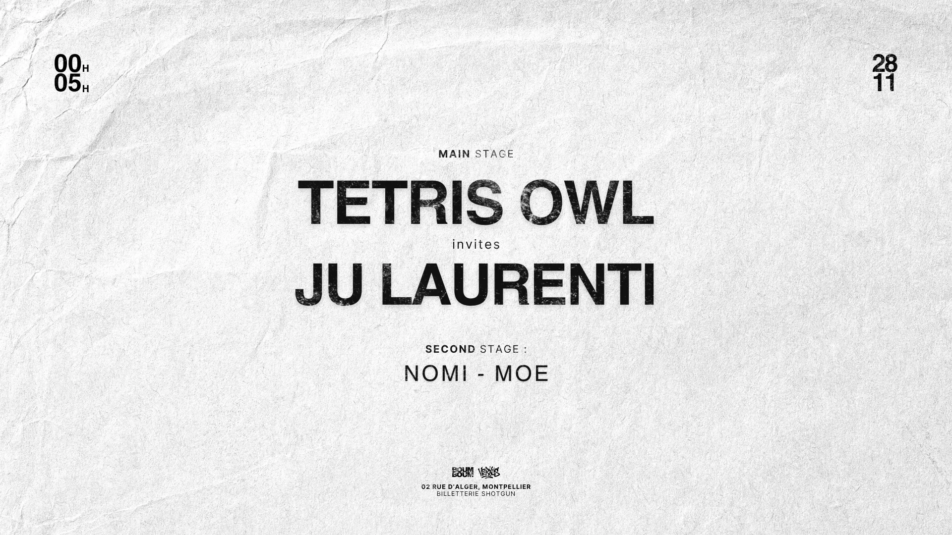 Verxus : Tetris Owl Invites Ju Laurenti