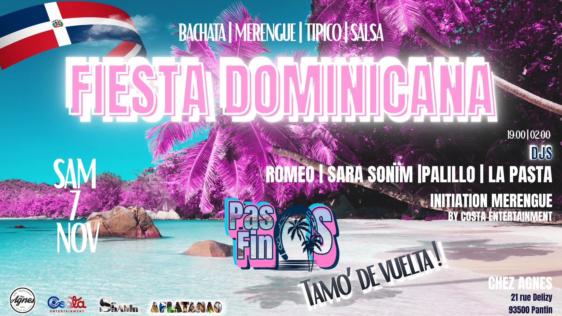 🔥 Fiesta Dominicana 🇩🇴  - Pasos Finos Chez Agnès !!!
