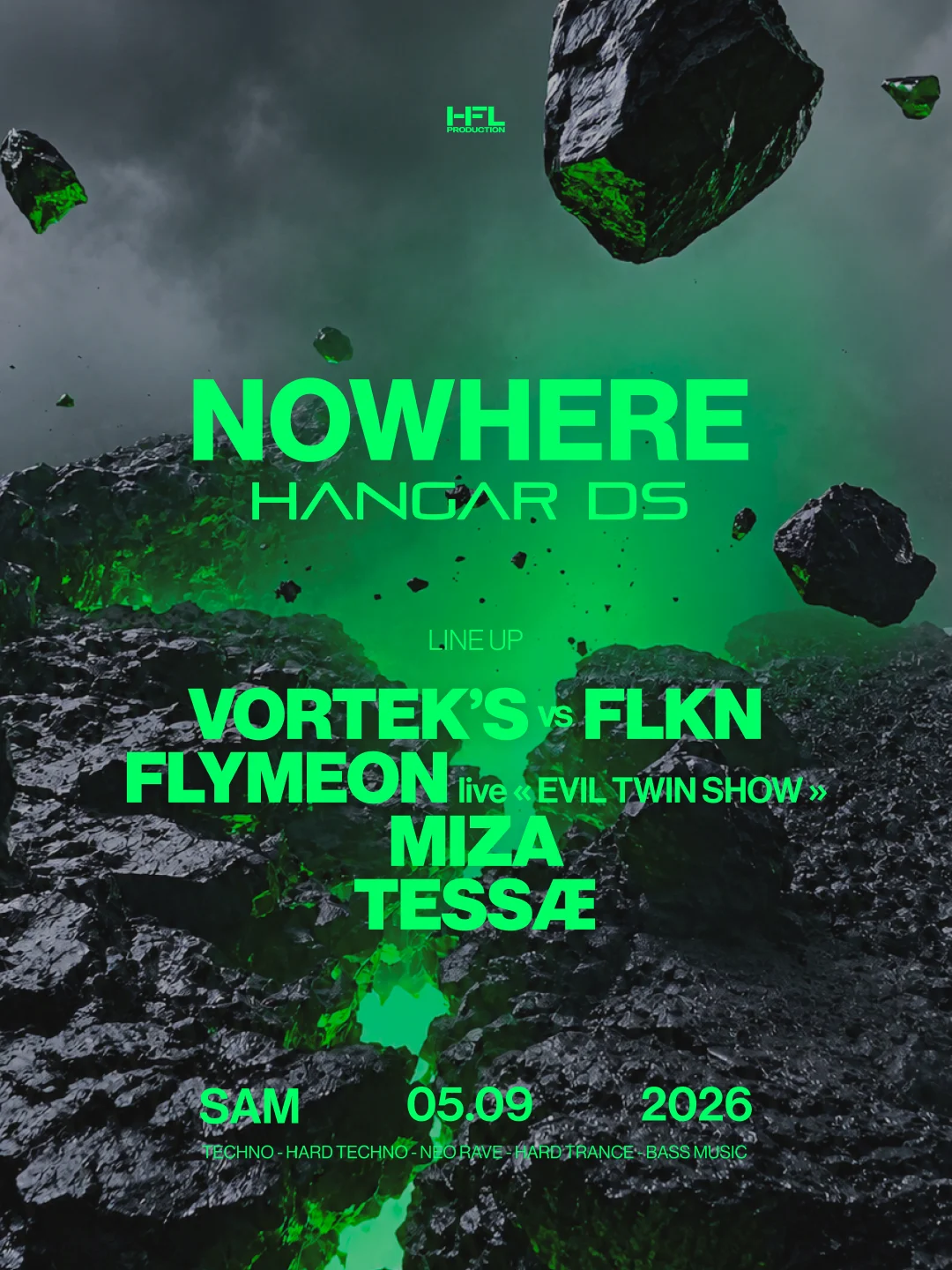 Nowhere // Vortek's Vs Flkn - Flymeon (Live) - Miza - Tessæ