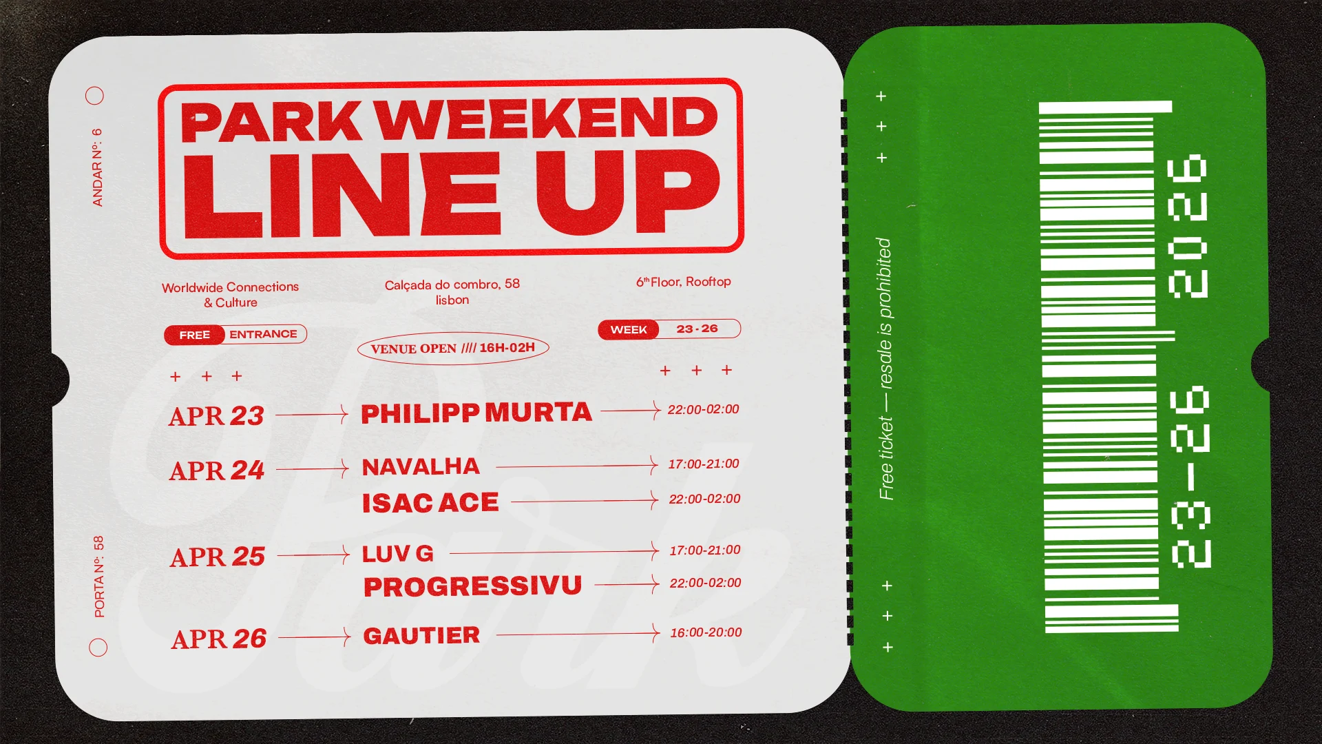Park Weekend @ April 23-26