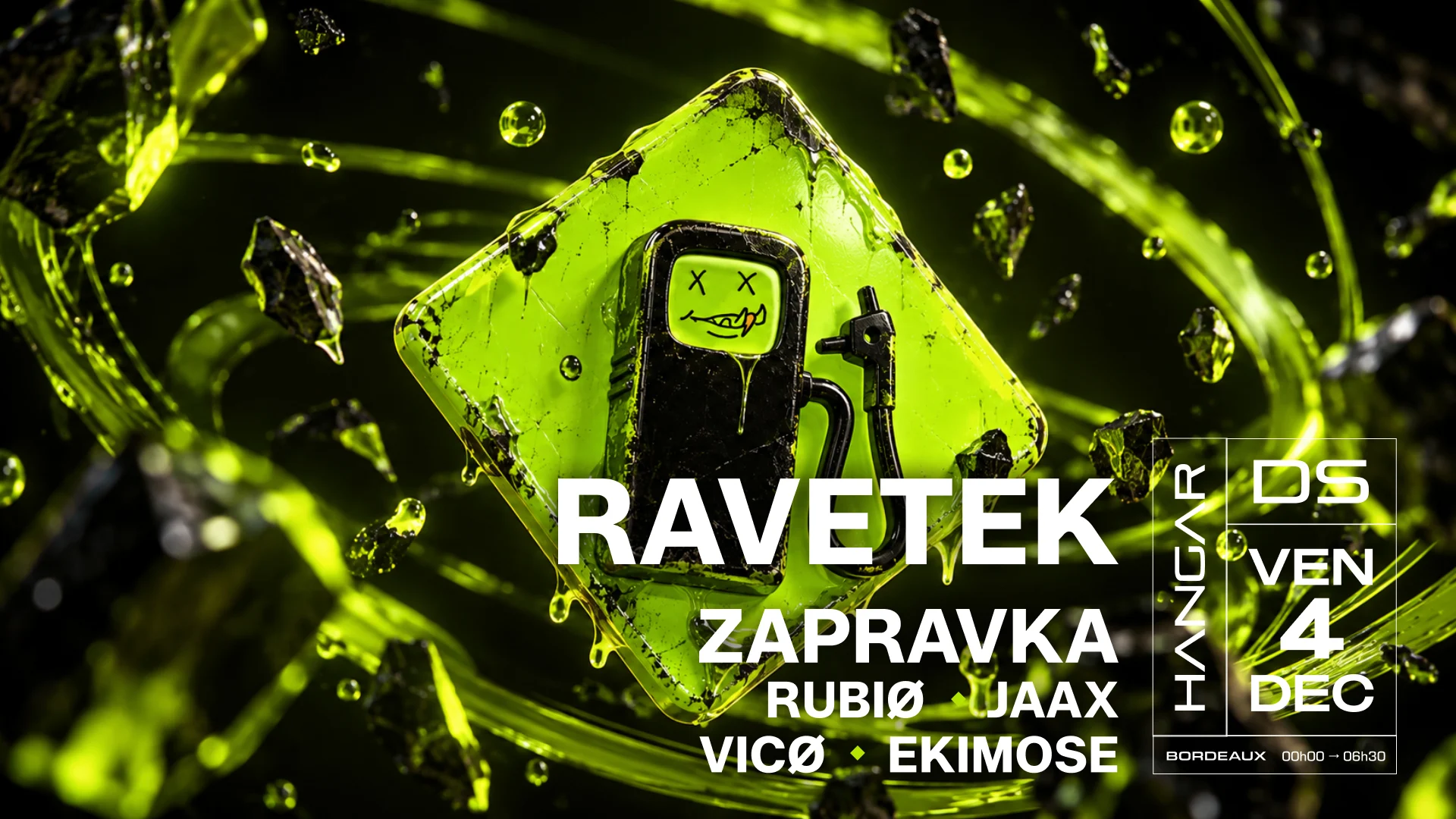 Ravetek : Zapravka, Rubiø, Jaax, Vicø, Ekimose