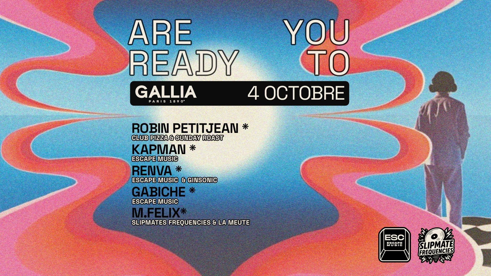 Escape & Slipmate Invitent Robin Petitjean Au Gallia