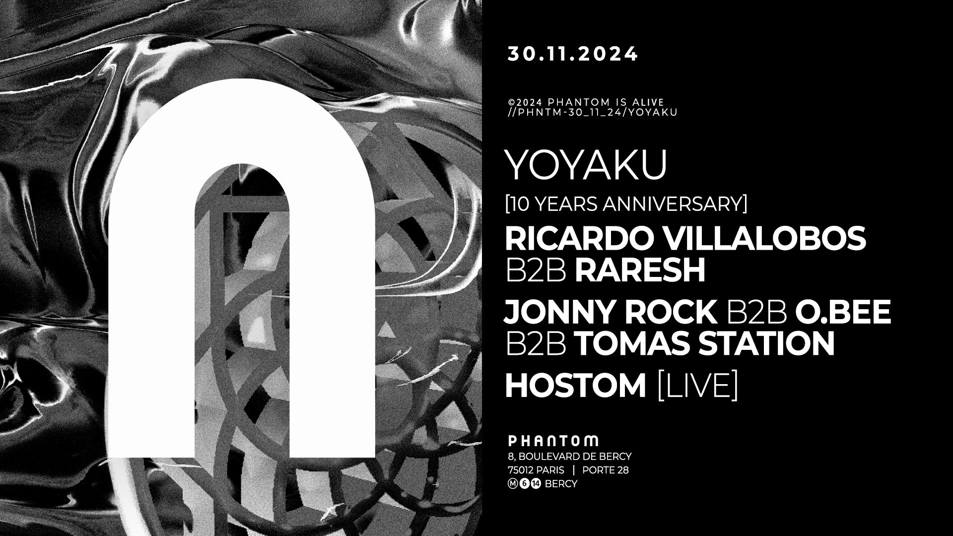 Phantom : Yoyaku Presents Ricardo Villalobos B2b Raresh