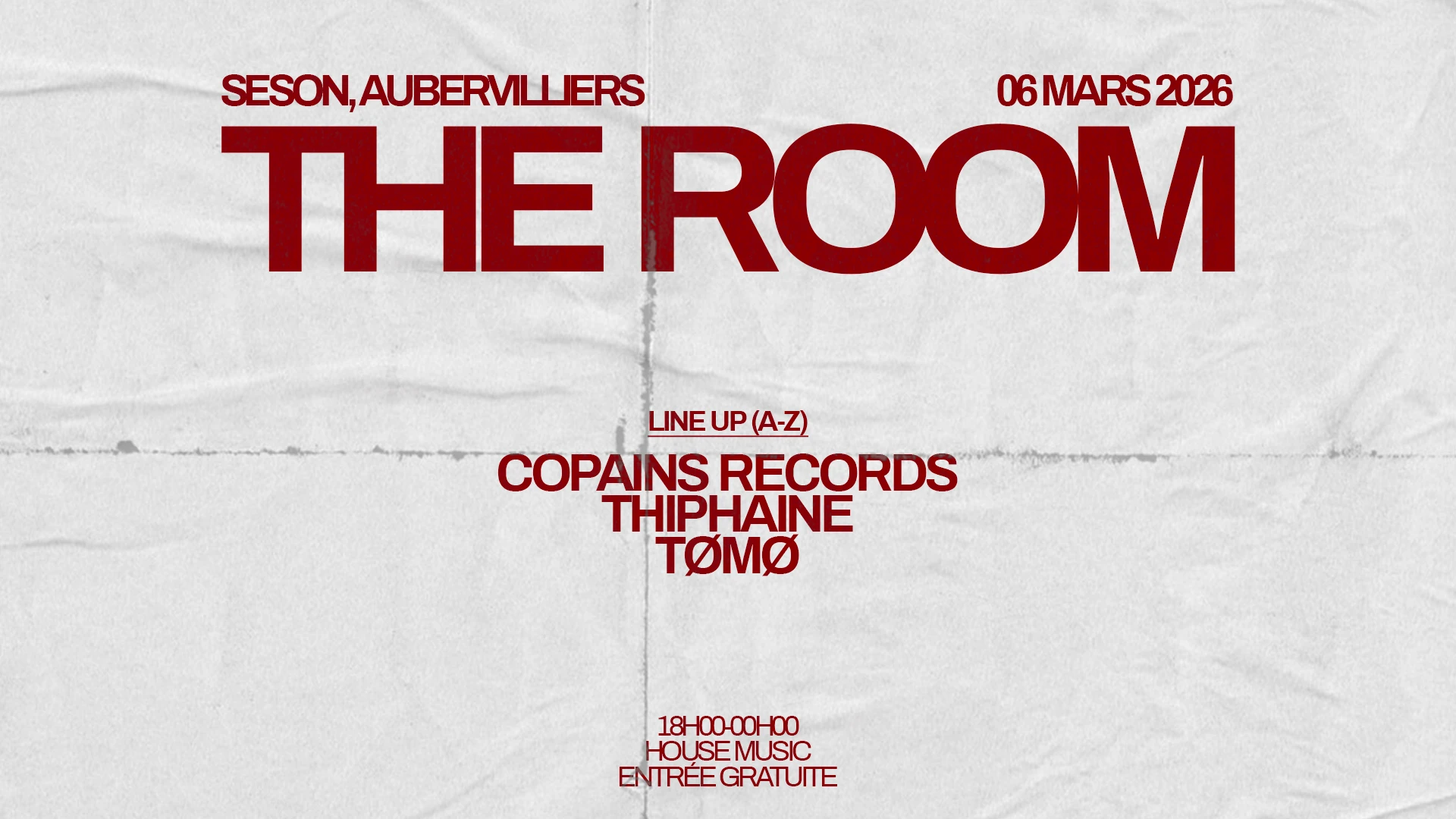 The Room - Copains Records, Thiphaine, Tømø