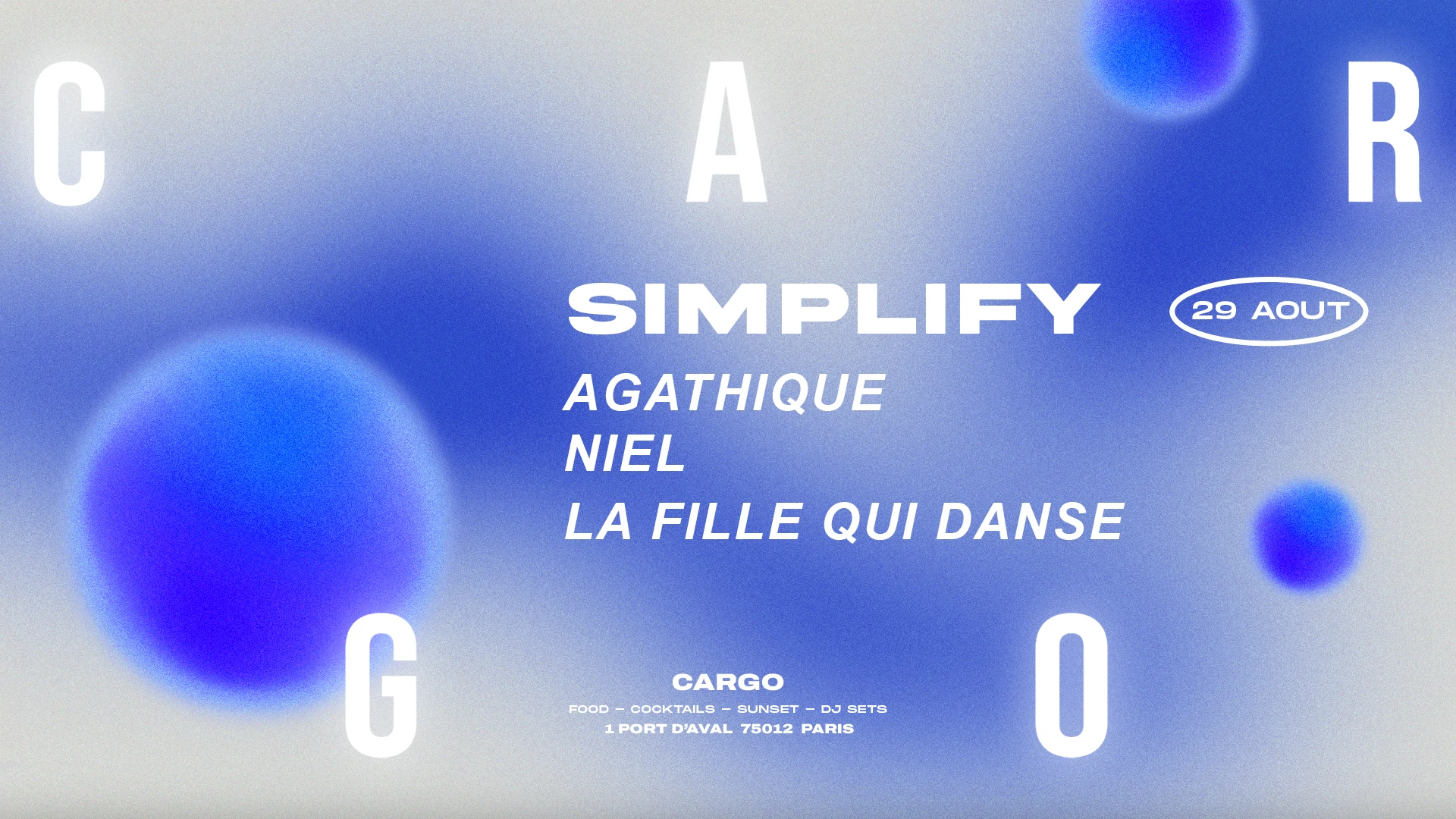 Cargo | Simplify X Agathique, Niel, La Fille Qui Danse