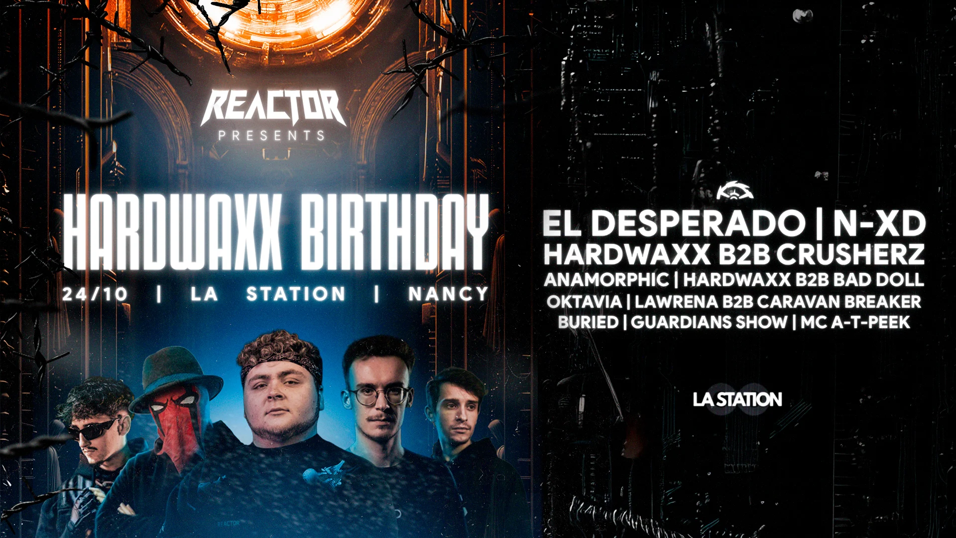 Reactor W/ El Desperado | N-Xd | Crusherz | Anamorphic