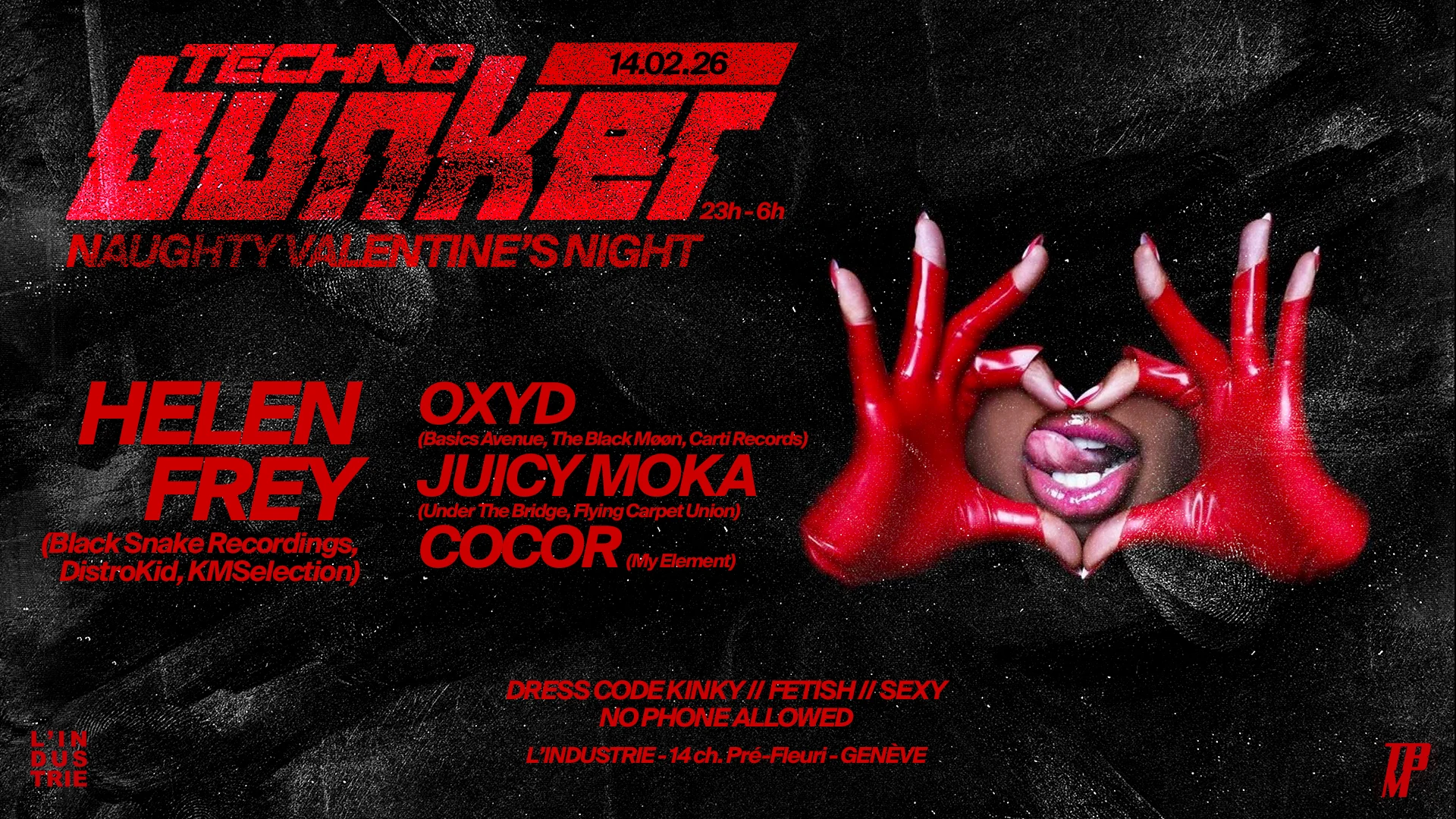 Techno Bunker "Naughty Valentine's Night" W/ Helen Frey