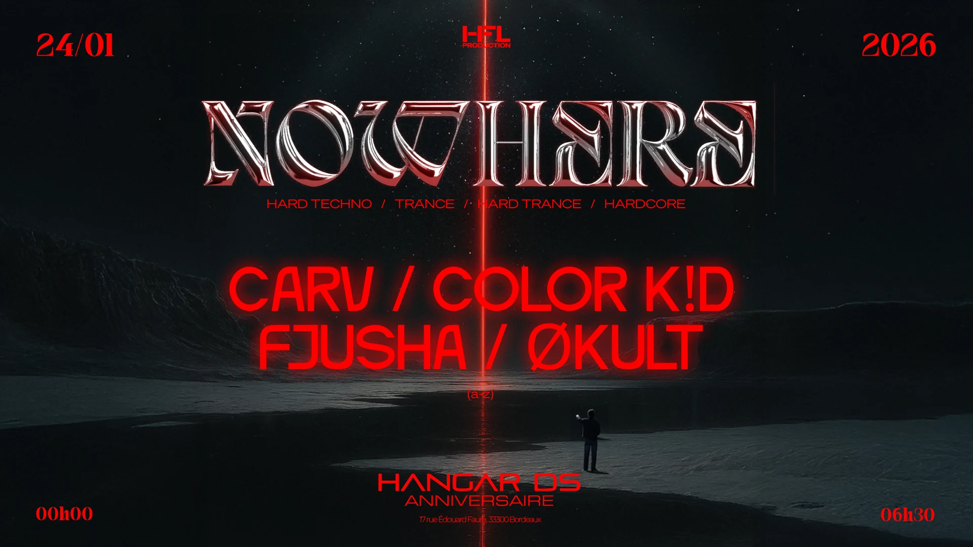 Nowhere // Carv - Color K!D - Fjusha - Økult
