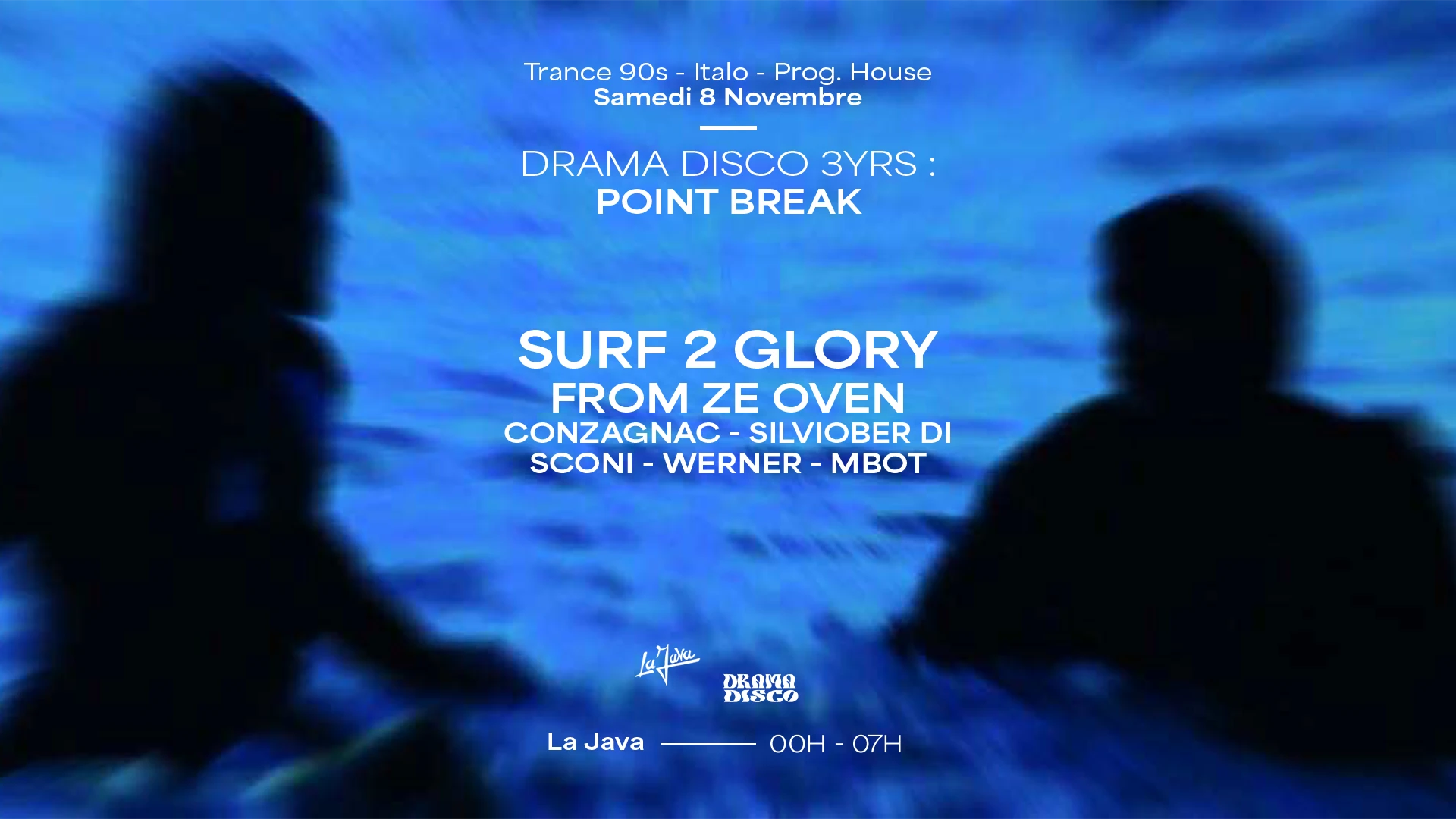 Drama Disco 3yrs : Point Break W/ Surf 2 Glory, From Ze Oven