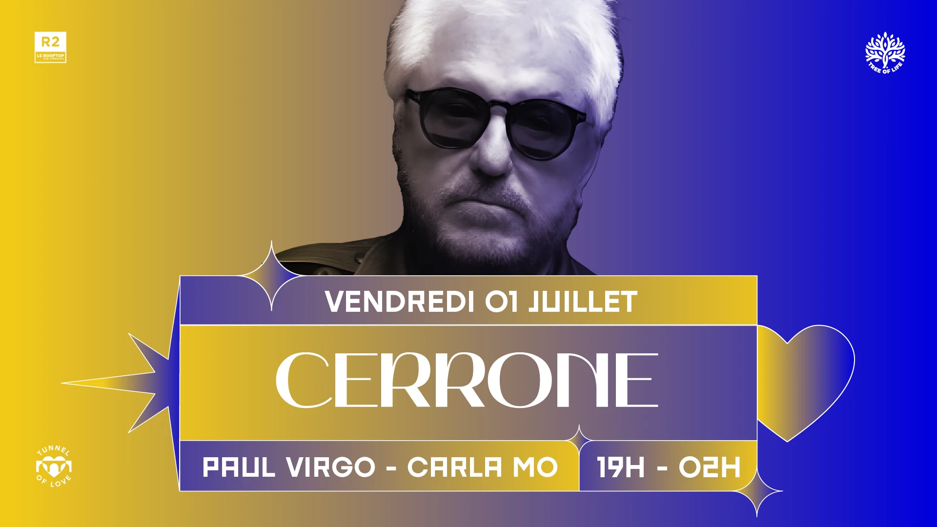 R2 Rooftop X Tunnel Of Love : Cerrone