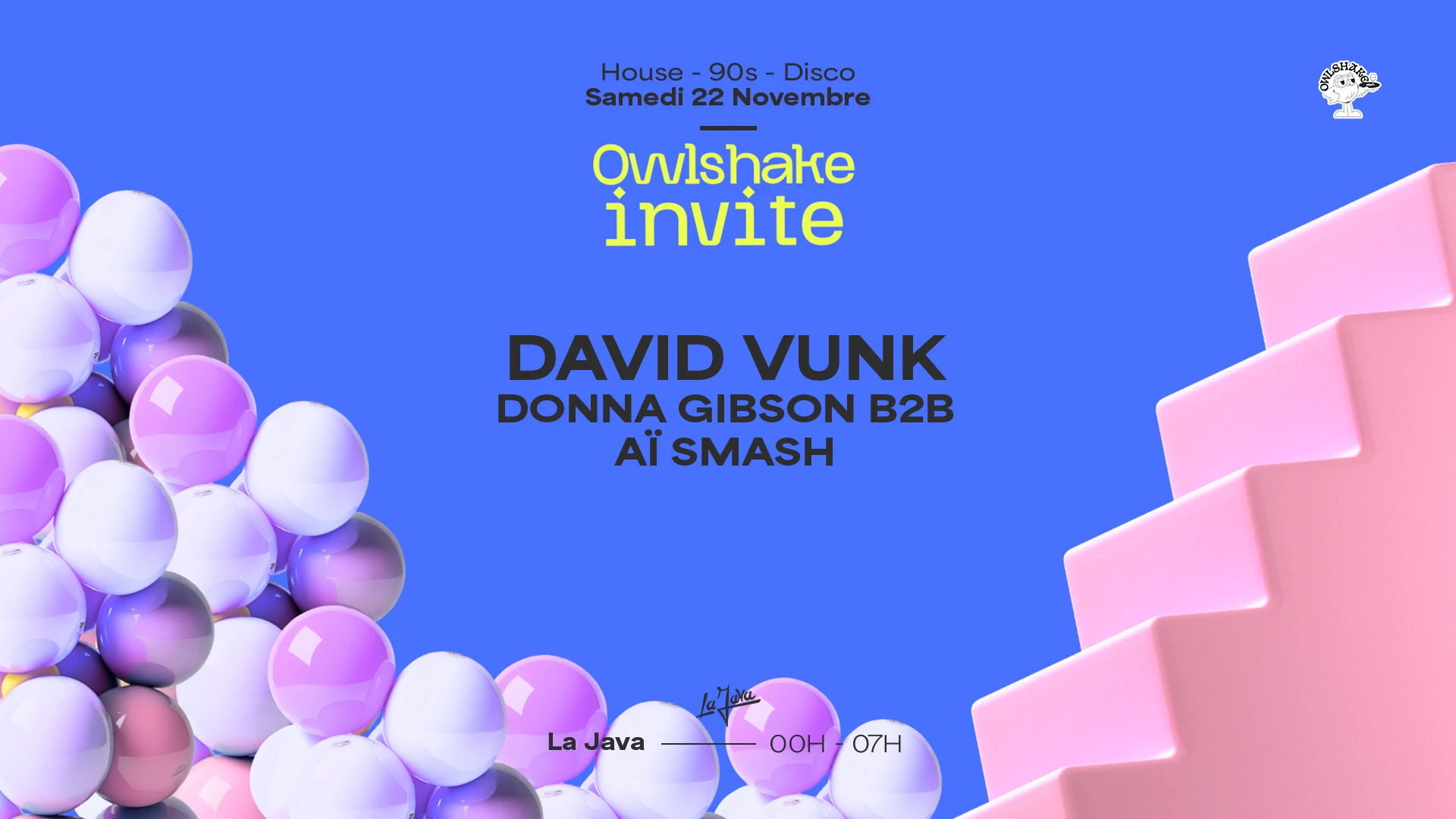 David Vunk, Donna Gibson & Aï Smash W/ Owlshake