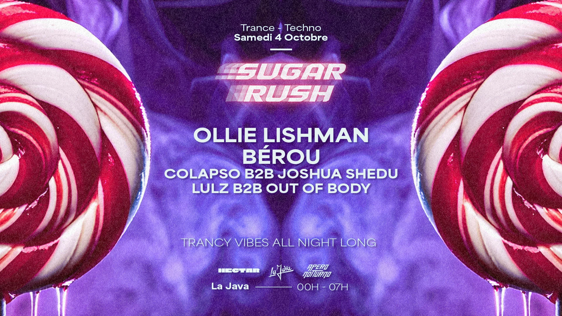 Sugar Rush: Ollie Lishman • Bérou • Apéro Notturno • Nectar