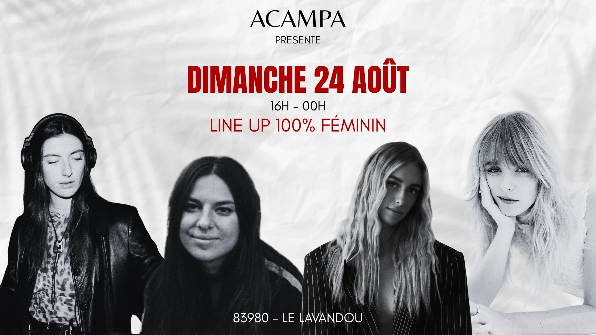 Beach Party Line Up 100% Féminin - Dim 24 Août