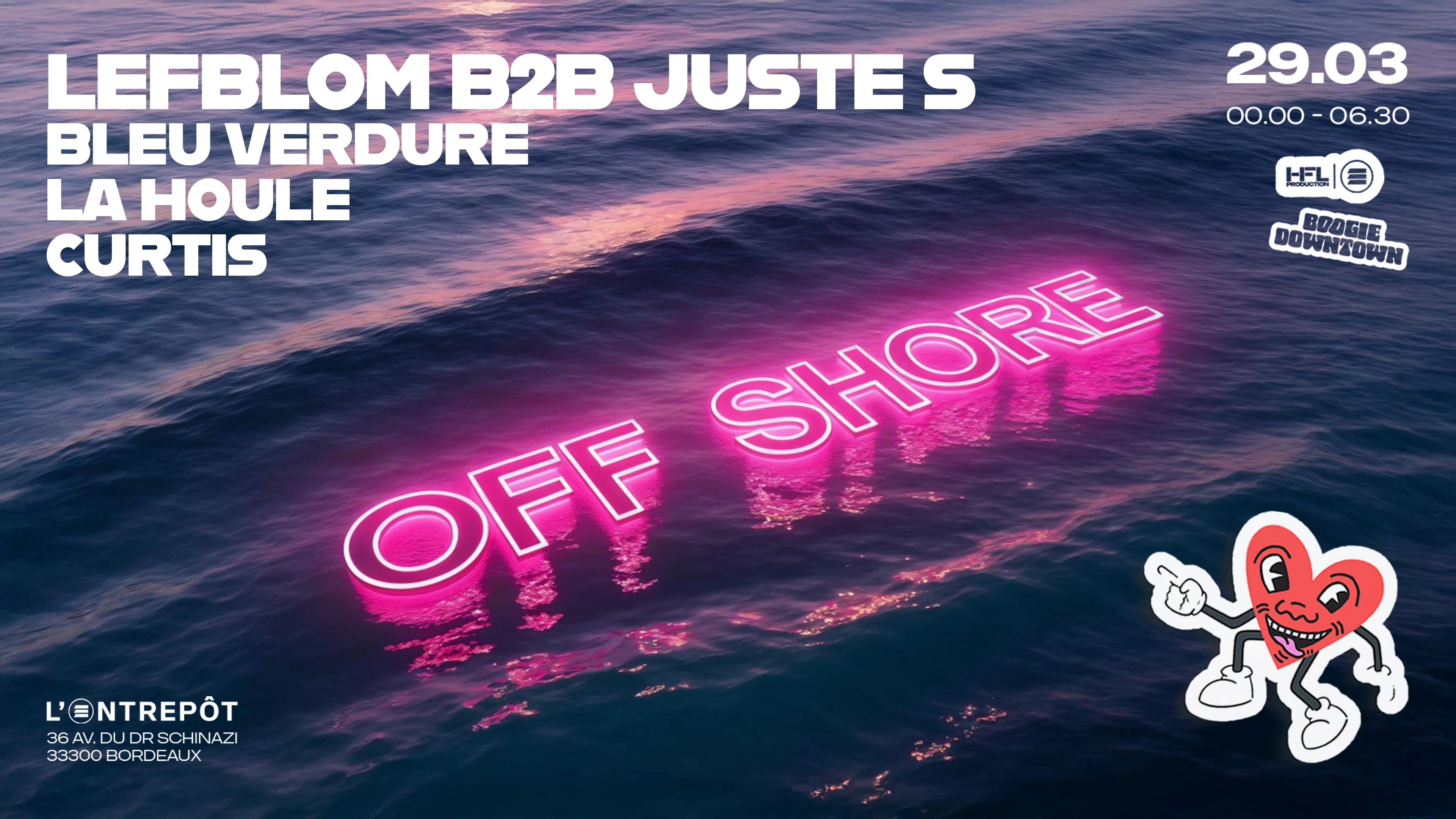 Off Shore W/ : Lefblom B2b Juste S, Bleu Verdure, La Houle