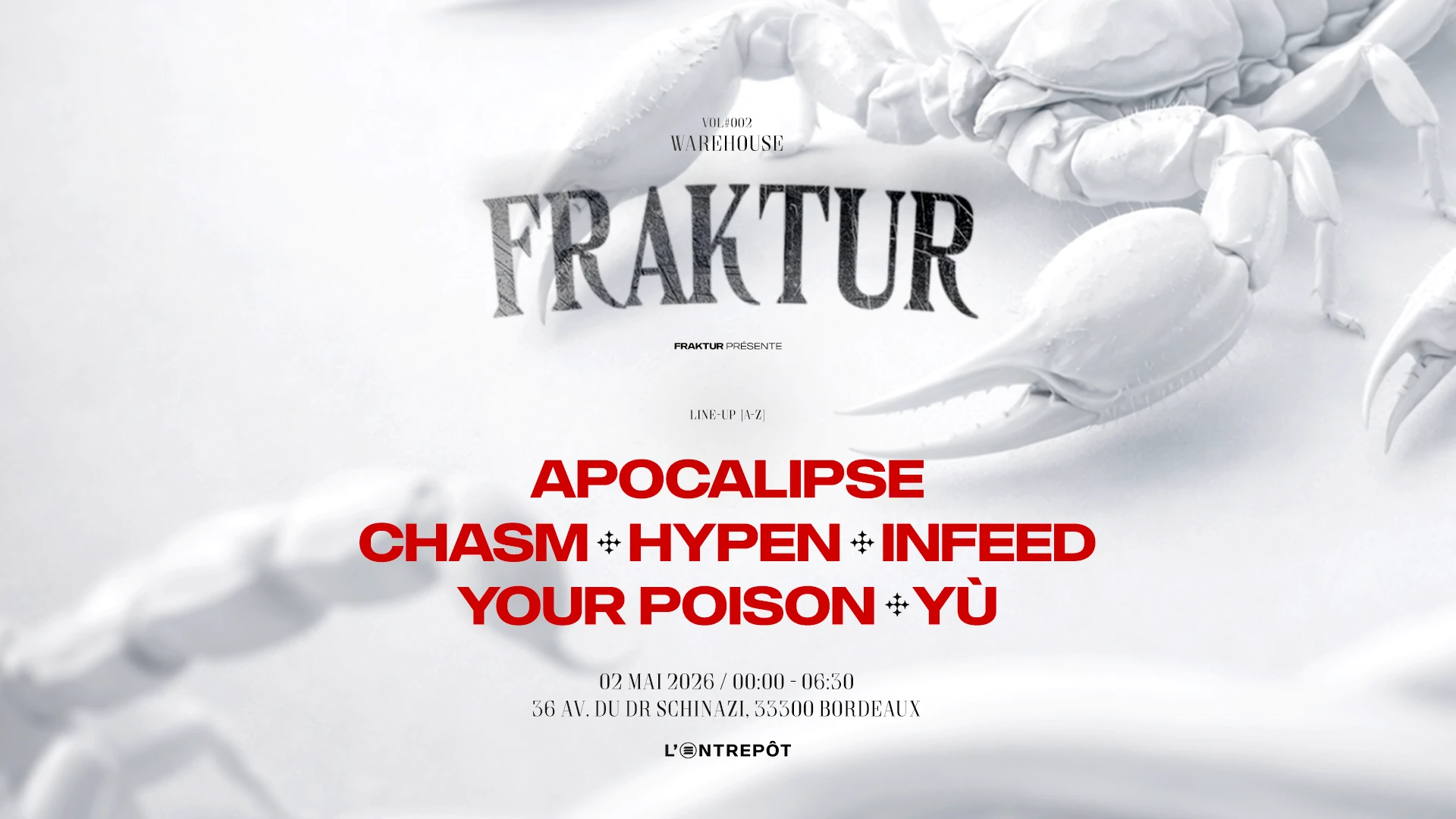 Fraktur W/ Infeed / Chasm / Apocalipse (...)