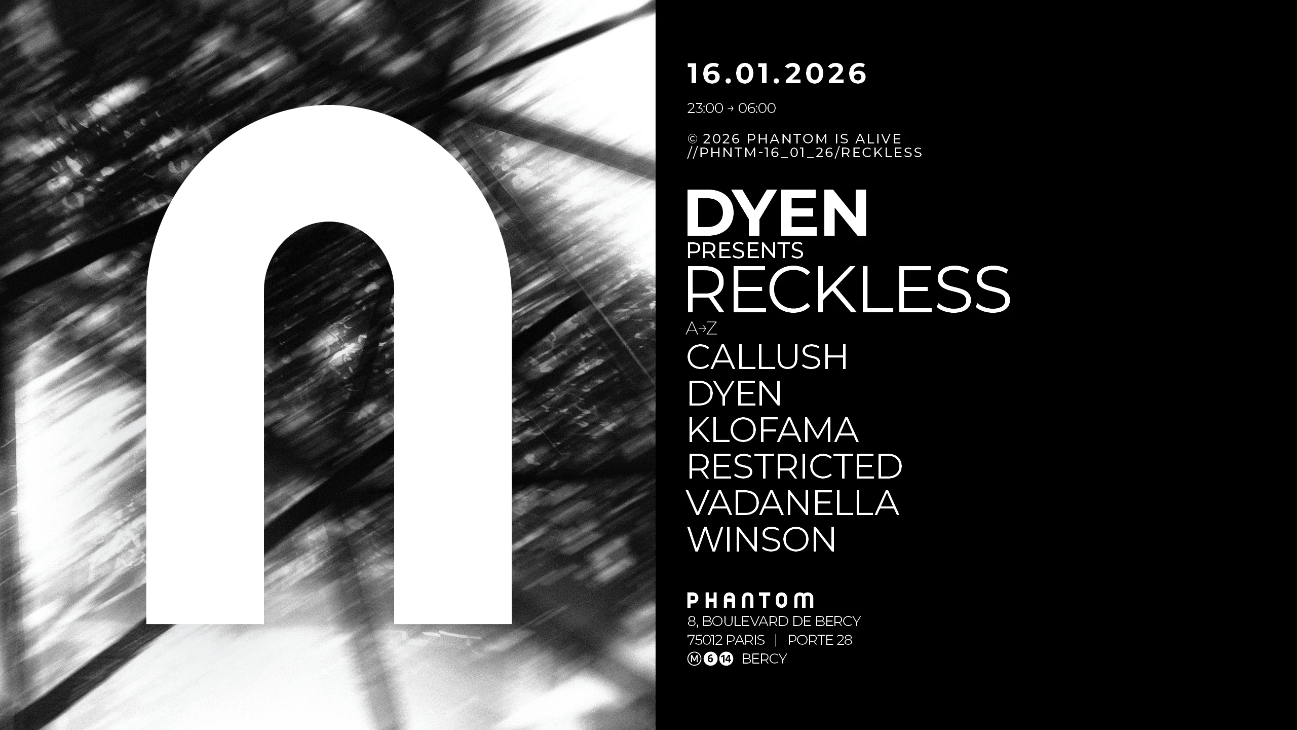 Phantom : Dyen Presents Reckless