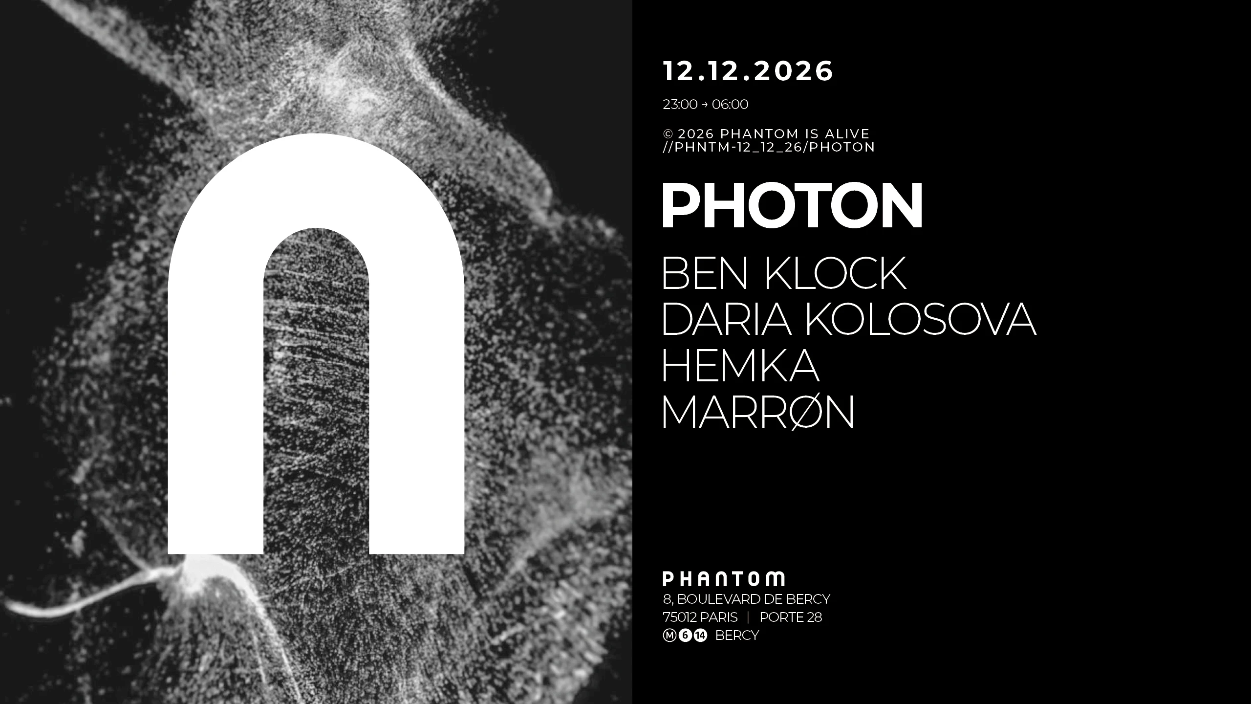 Phantom : Ben Klock Presents Photon