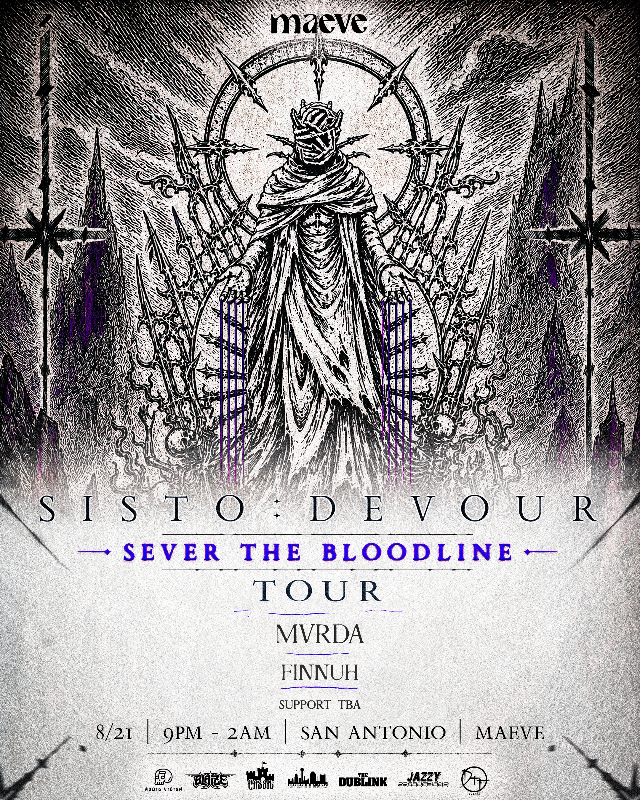 Sisto Tour | Mvrda | Finnuh || Satx @ Maeve