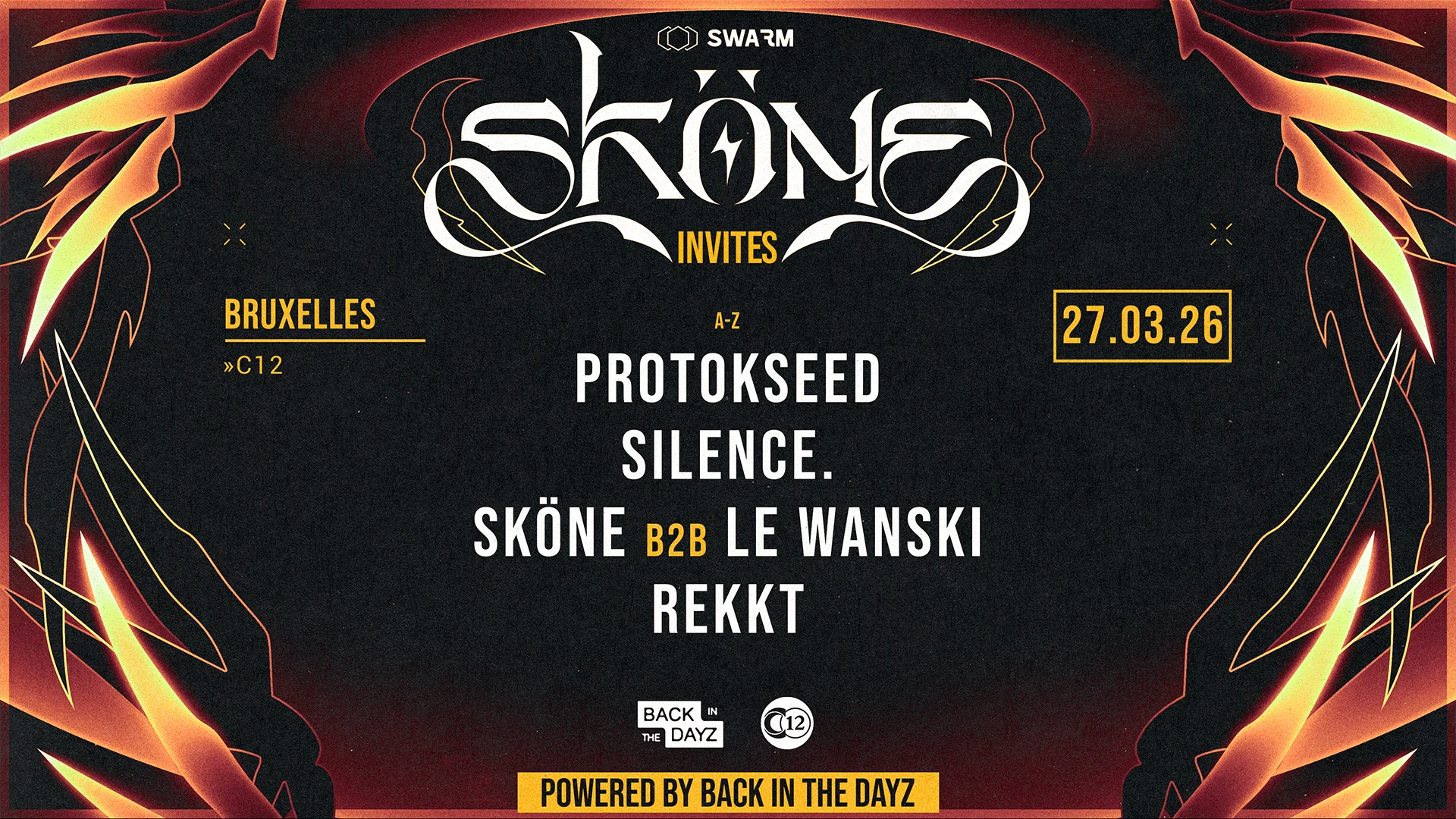 Sköne Invites // Le Wanski, Protokseed, Silence. & Rekkt