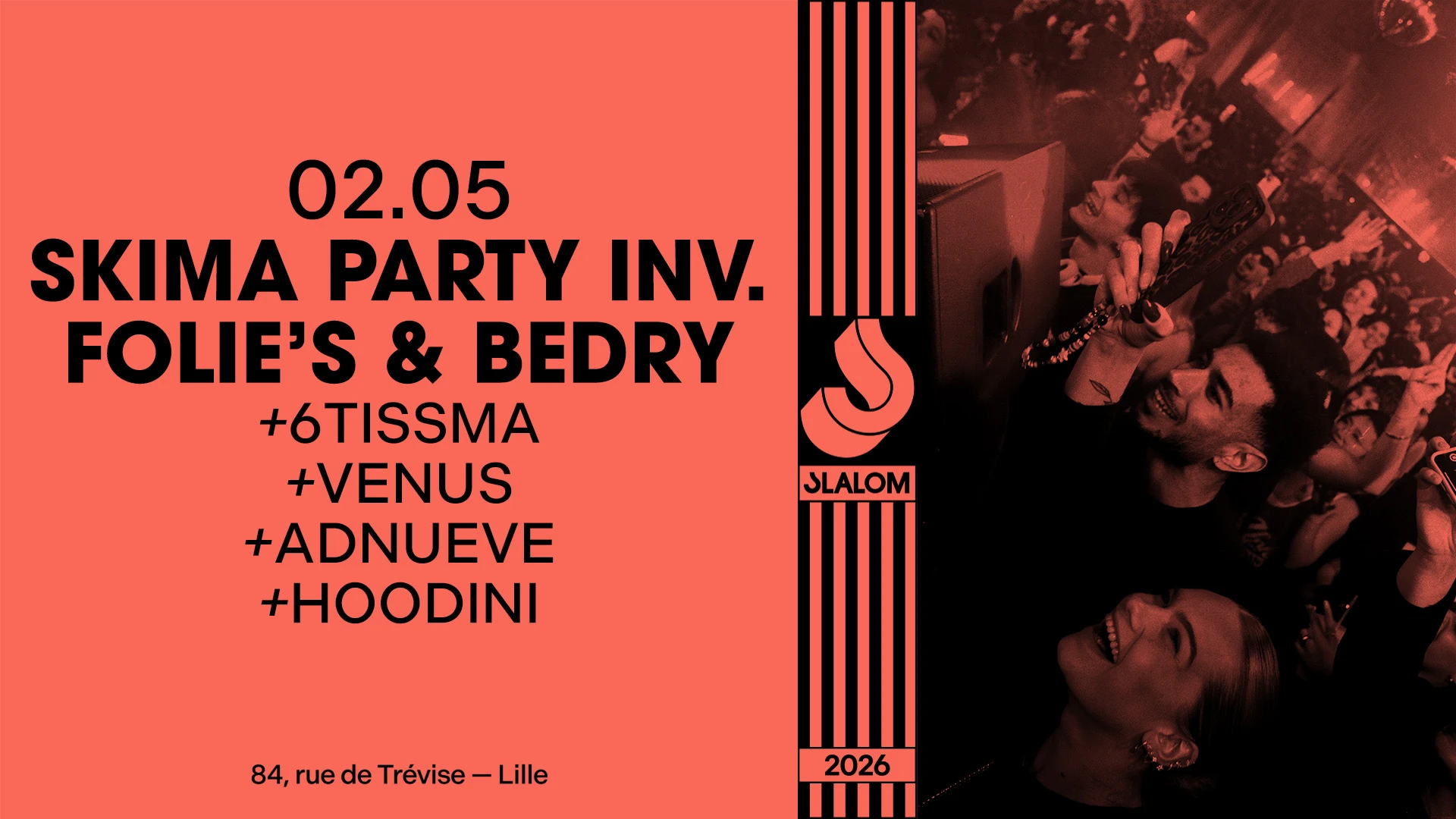 Slalom : Skima Party Invite Folie's & Bedry