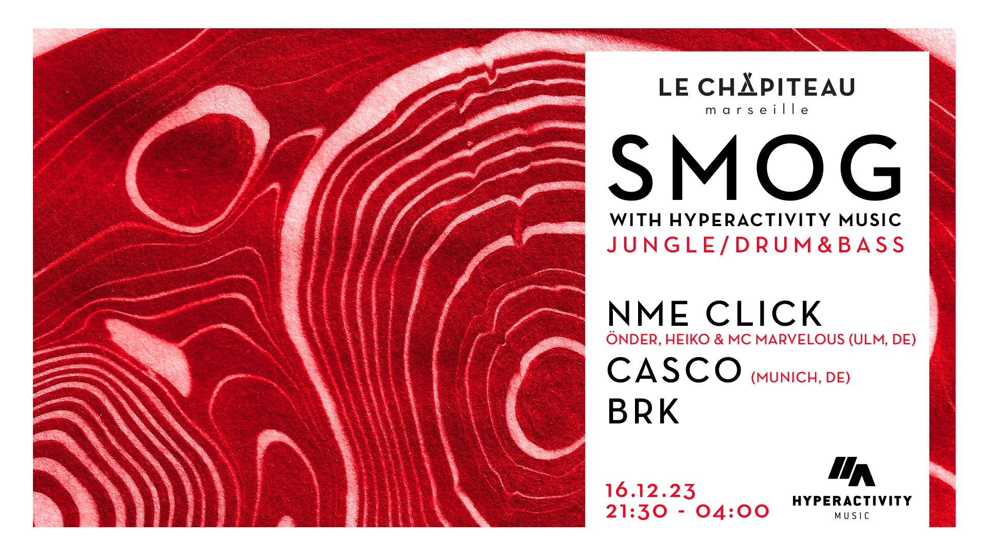 Smog W/ Hyperactivity Music Invite Nme Click & Casco + Brk