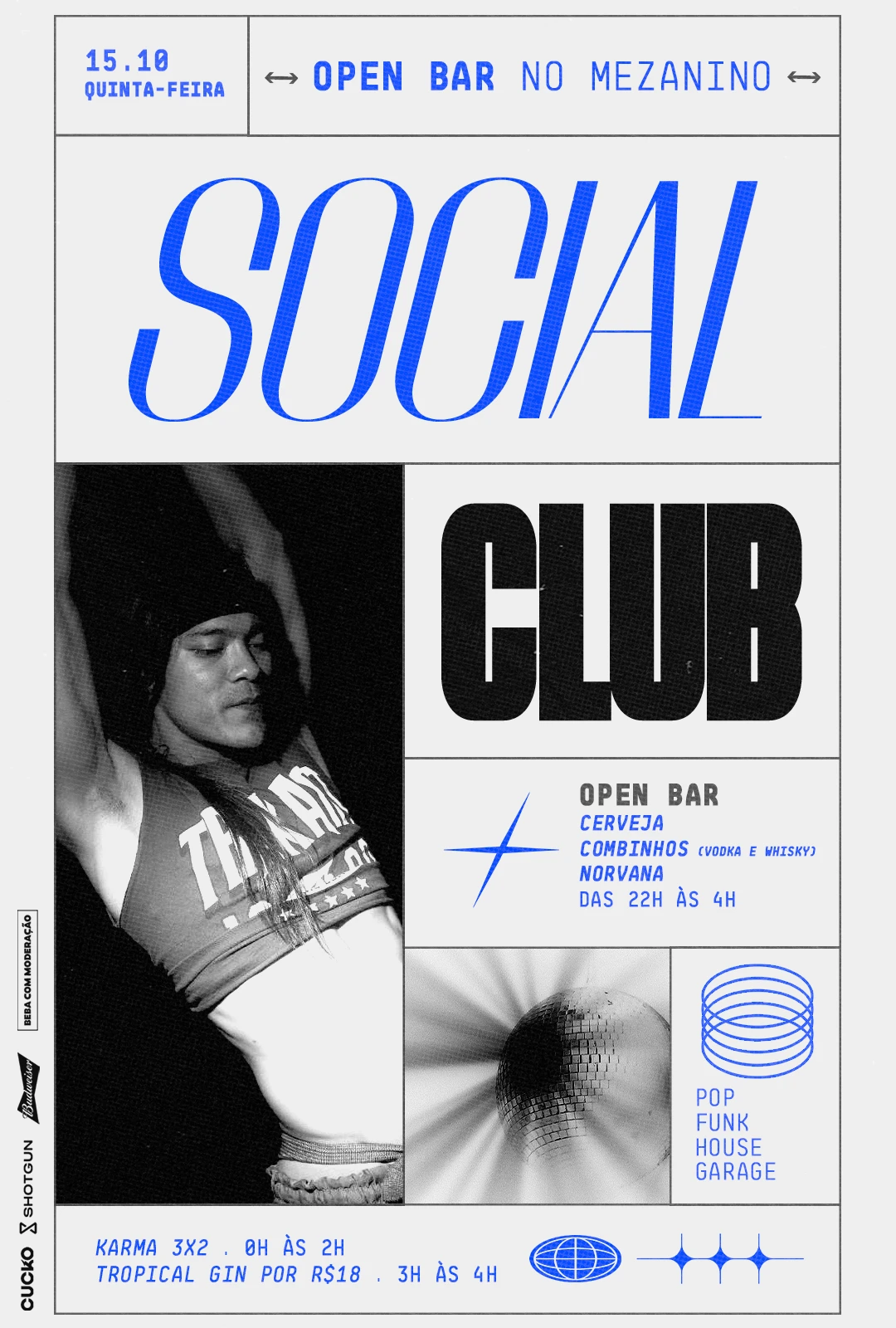 Social Club 15.10 | Open Mezanino | Pop/Funk/House/Garage