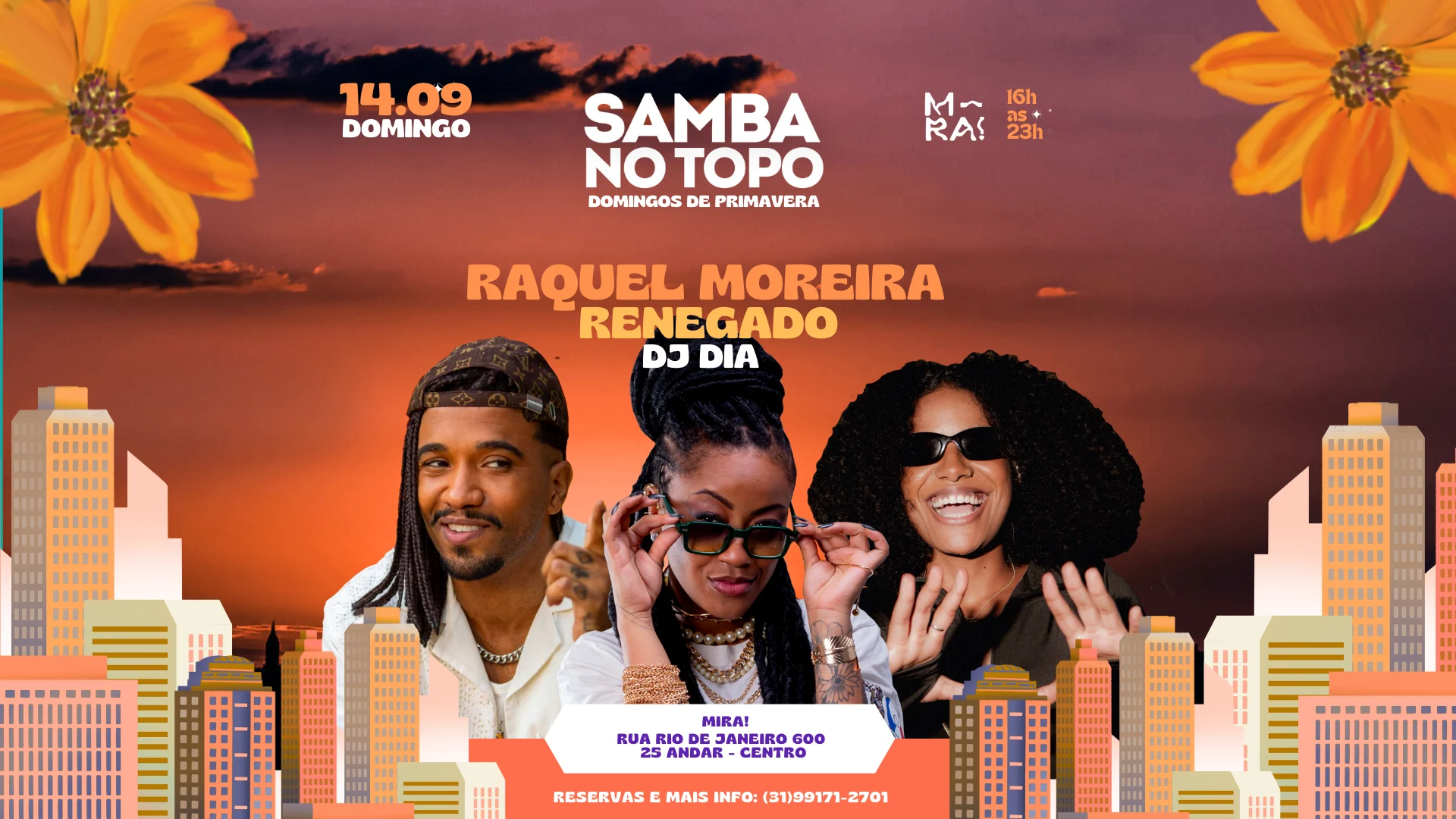 Samba No Topo - Raquel Moreira + Renegado + Dj Dia