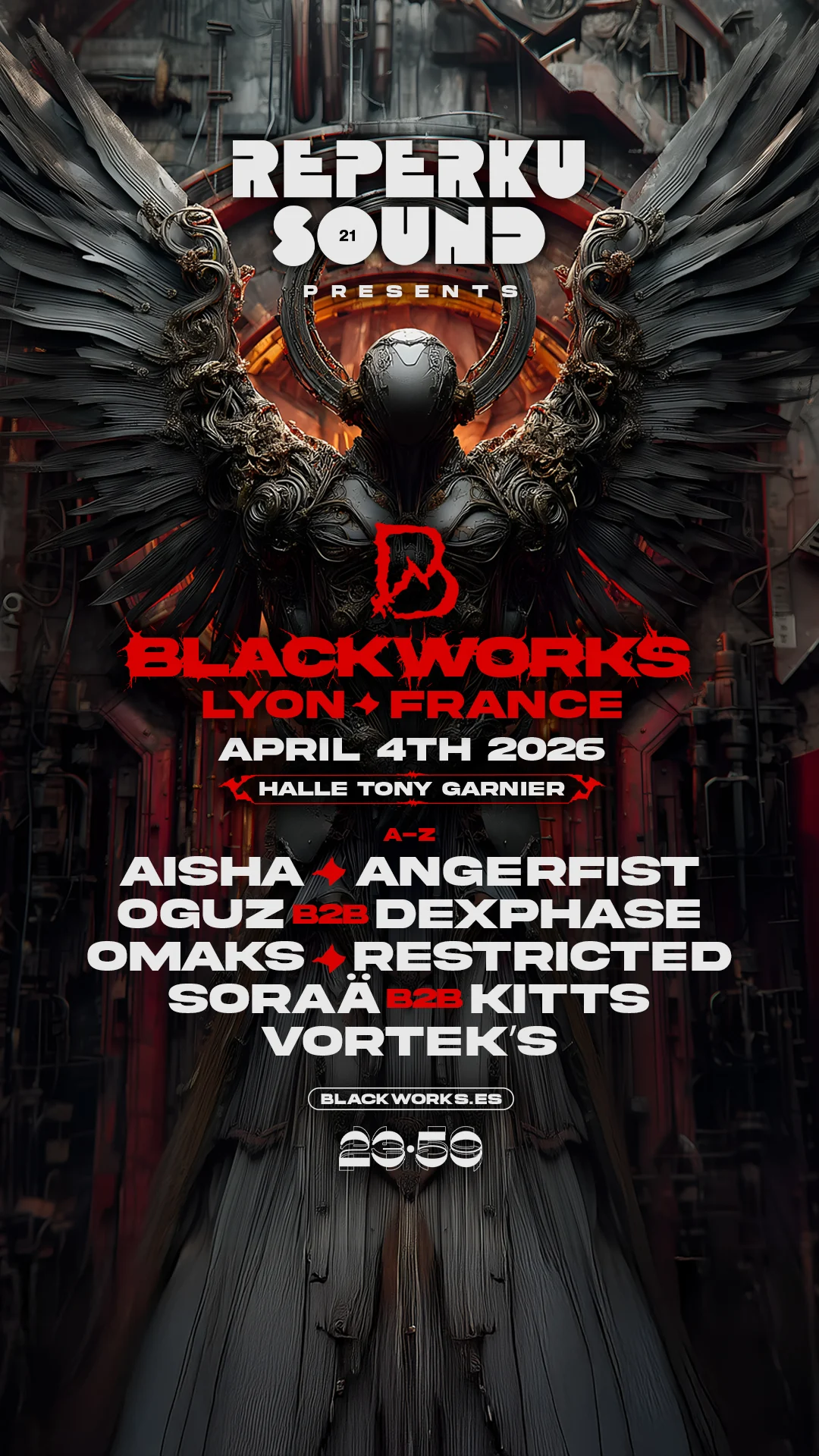 Reperkusound #21 - Nuit 2  |  Invite Blackworks X 23:59