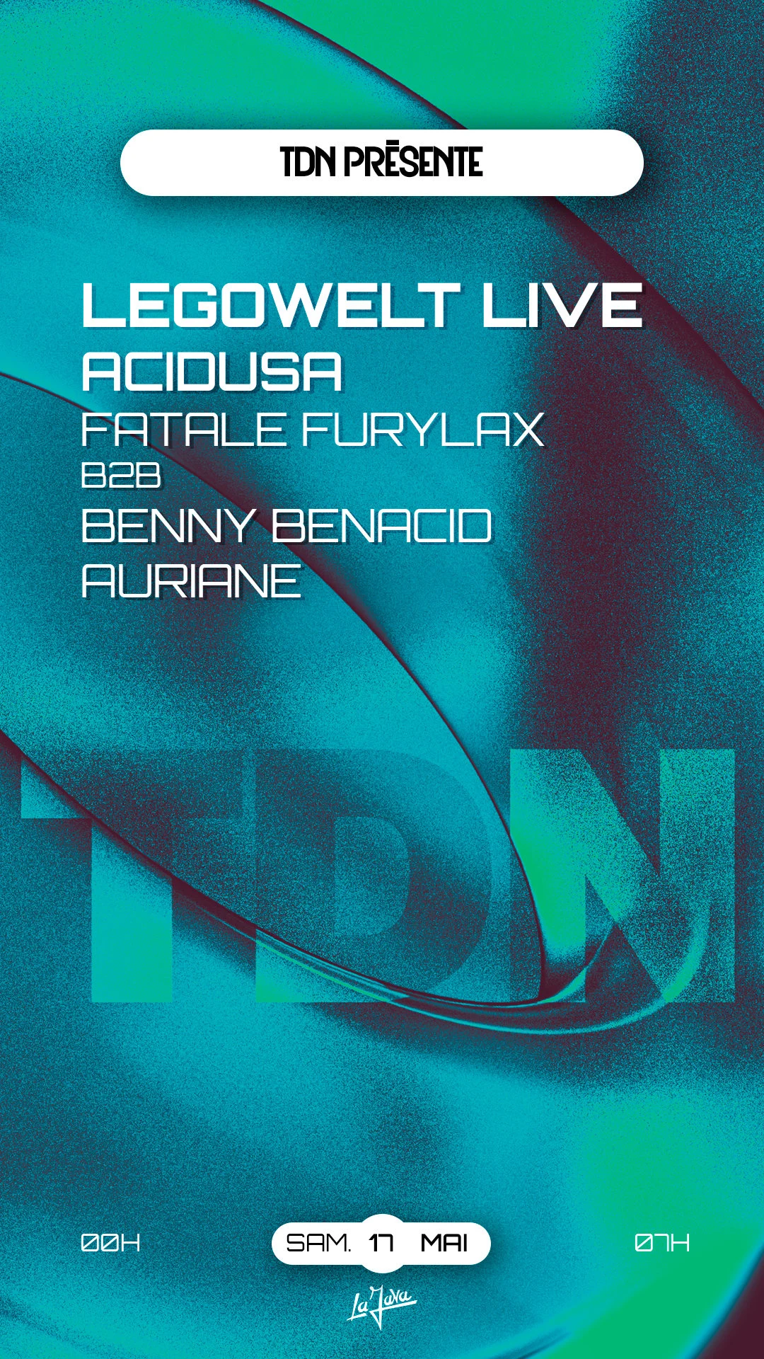 Tdn - The Dare Night : Legowelt (Live), Acidusa & More