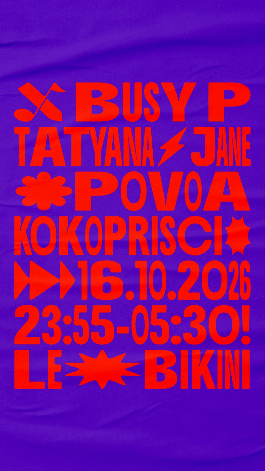 Busy P + Tatyana Jane + Povoa + Kokoprisci