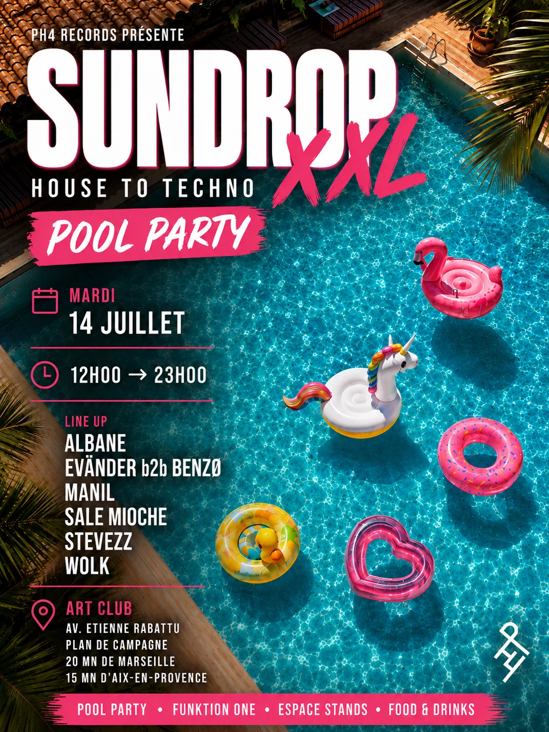 Ph4 Records Présente : Sundrop Xxl — Pool Party