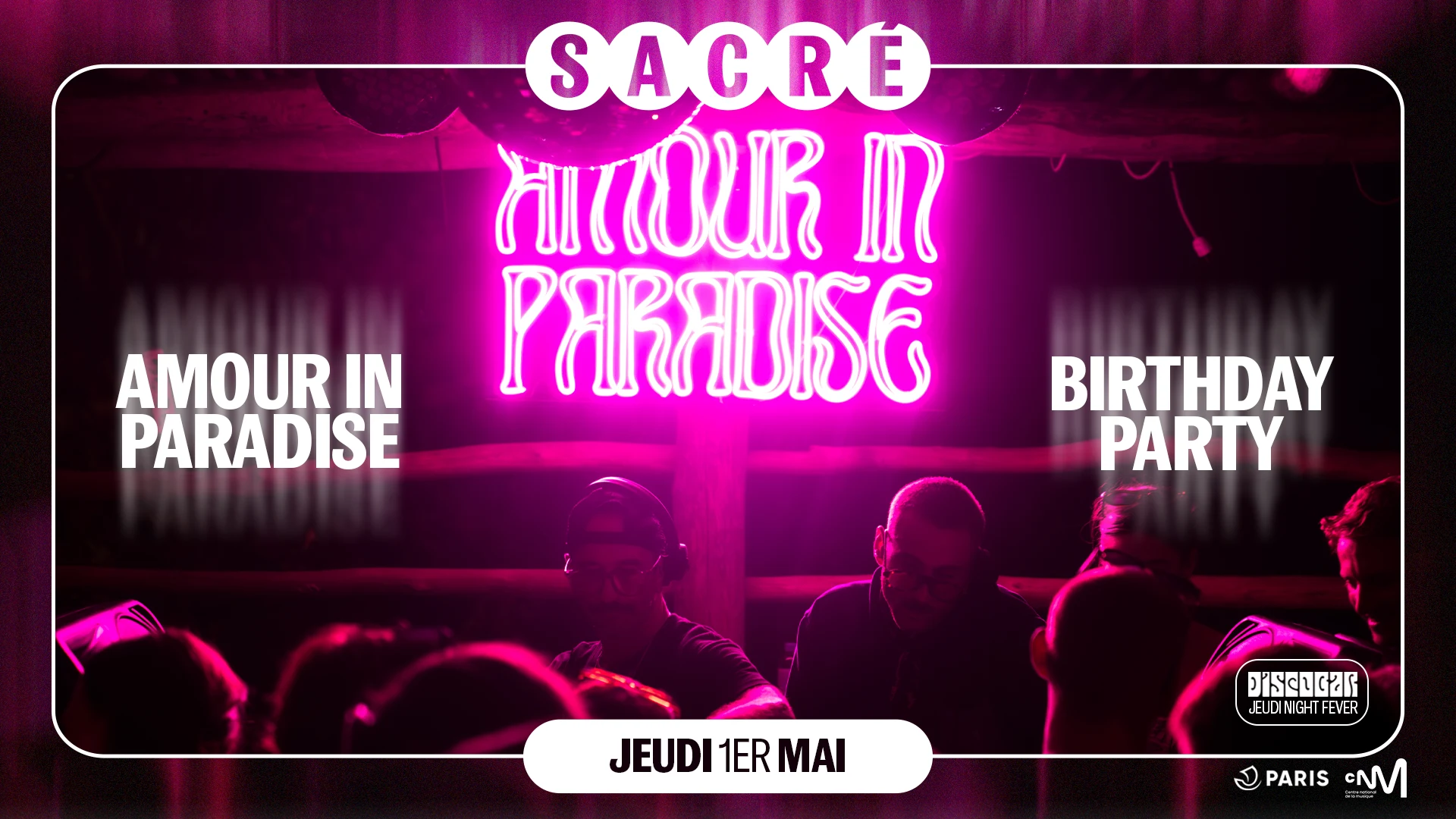 Sacré Présente : Amour In Paradise Birthday
