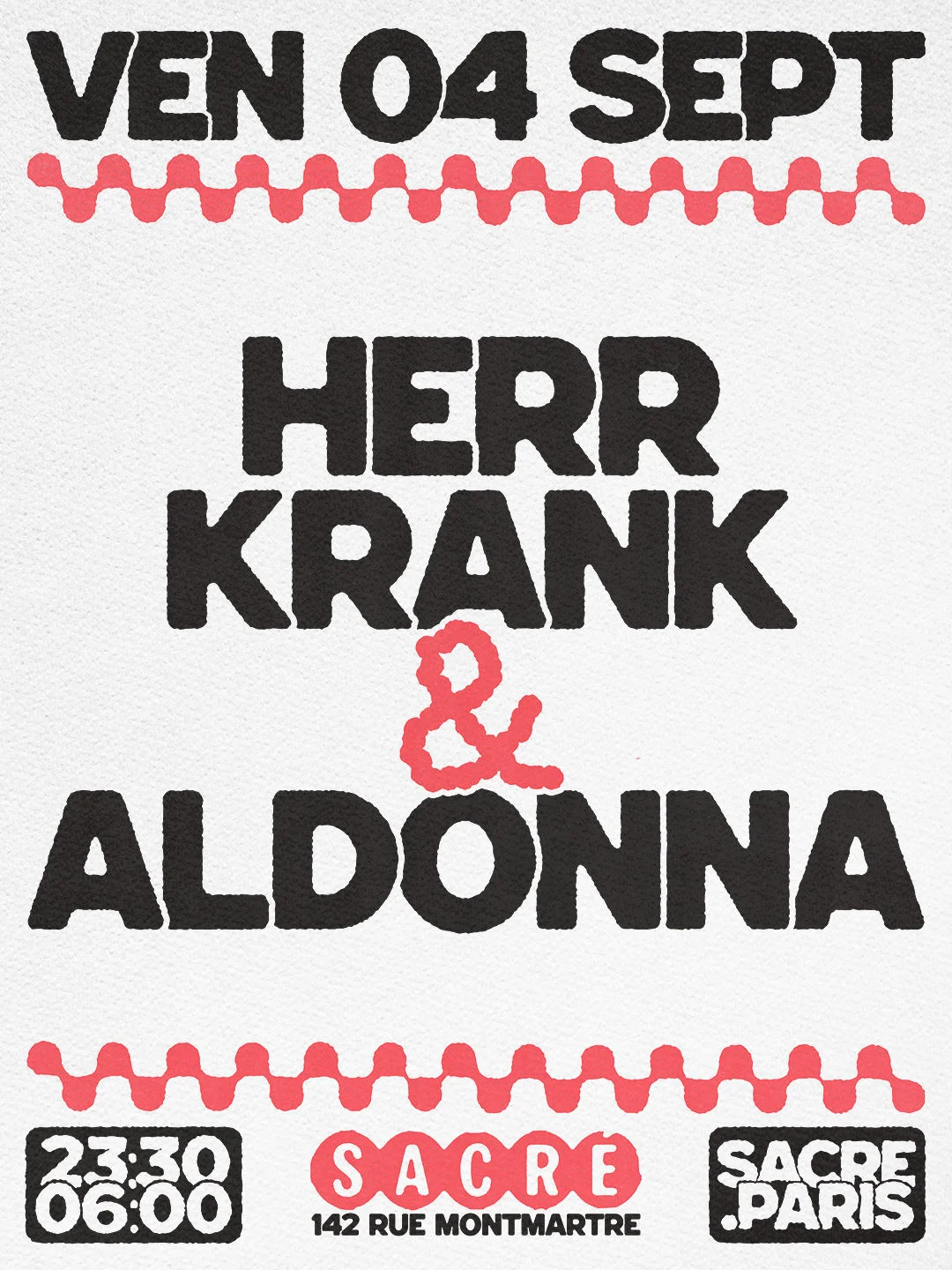 Sacré Présente : Herr Krank & Aldonna