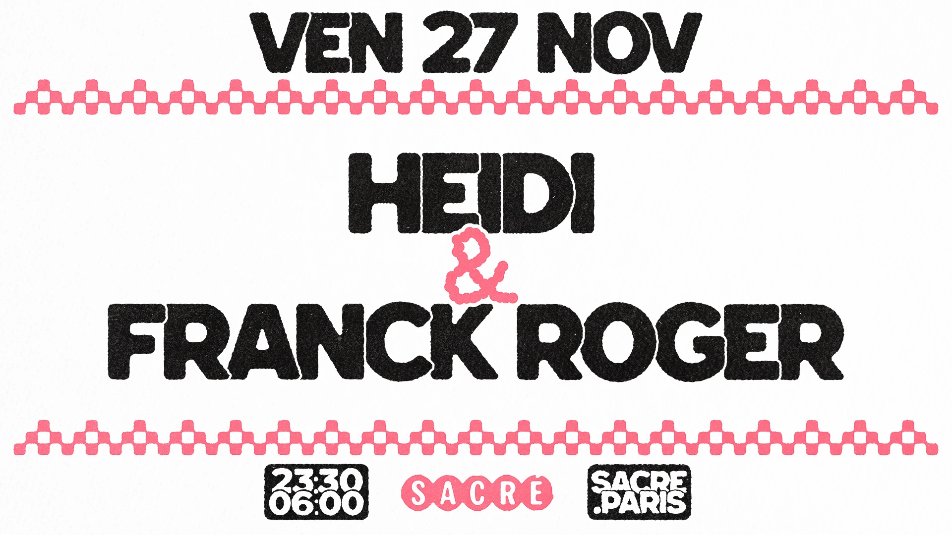 Sacré Présente : Heidi & Franck Roger