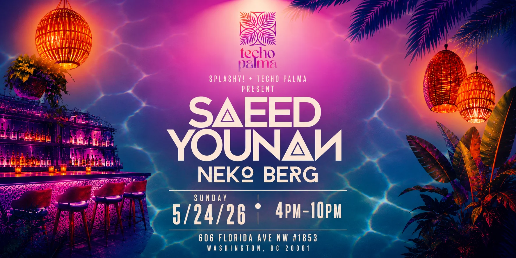 Sunday Memorial Day Weekend: Saeed Younan + Neko Berg