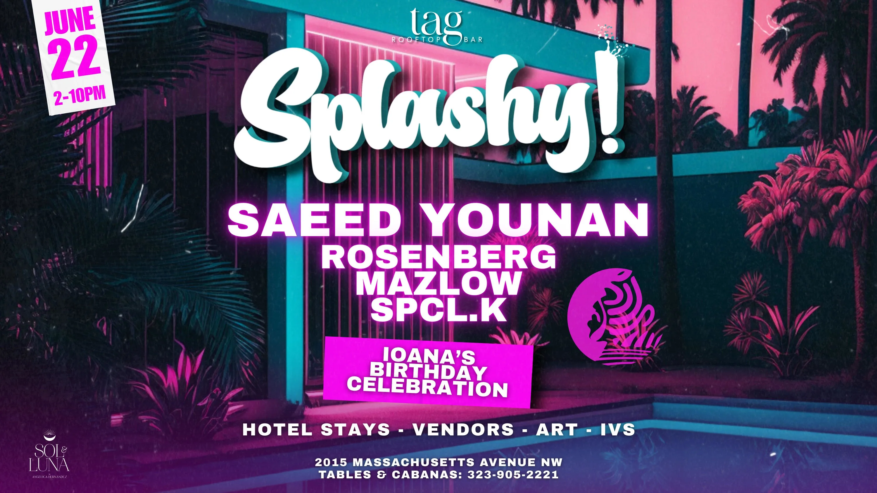 Splashy! Rooftop Pool Party W/ Saeed Younan + More
