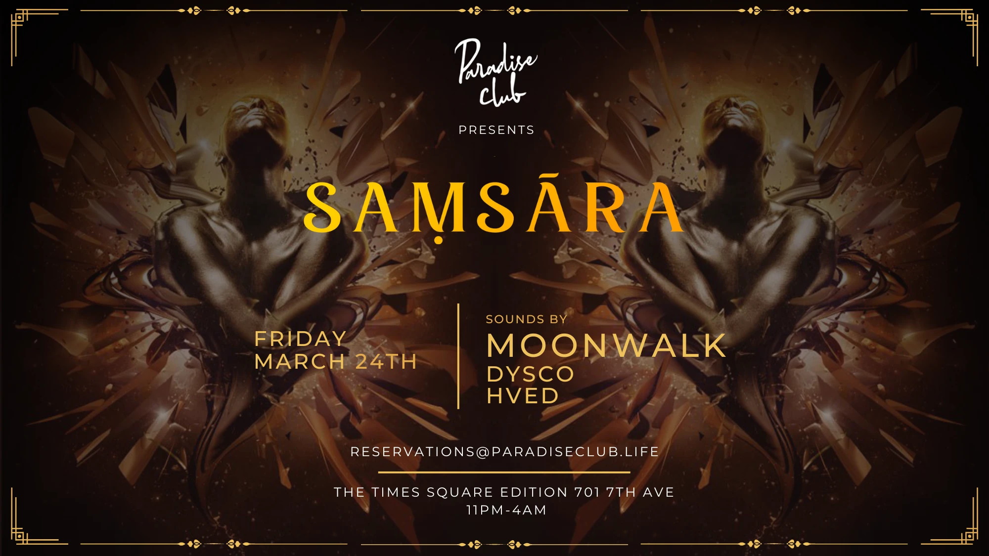 Samsara Presents Moonwalk @ Paradise Club March 24, 2023