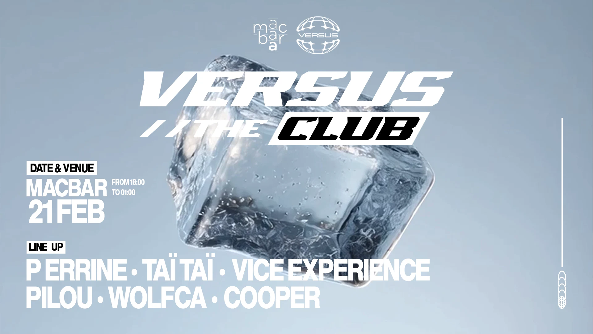 Versus The Club #5 W/ P Errine, Taïtaï, Wolfca & More...