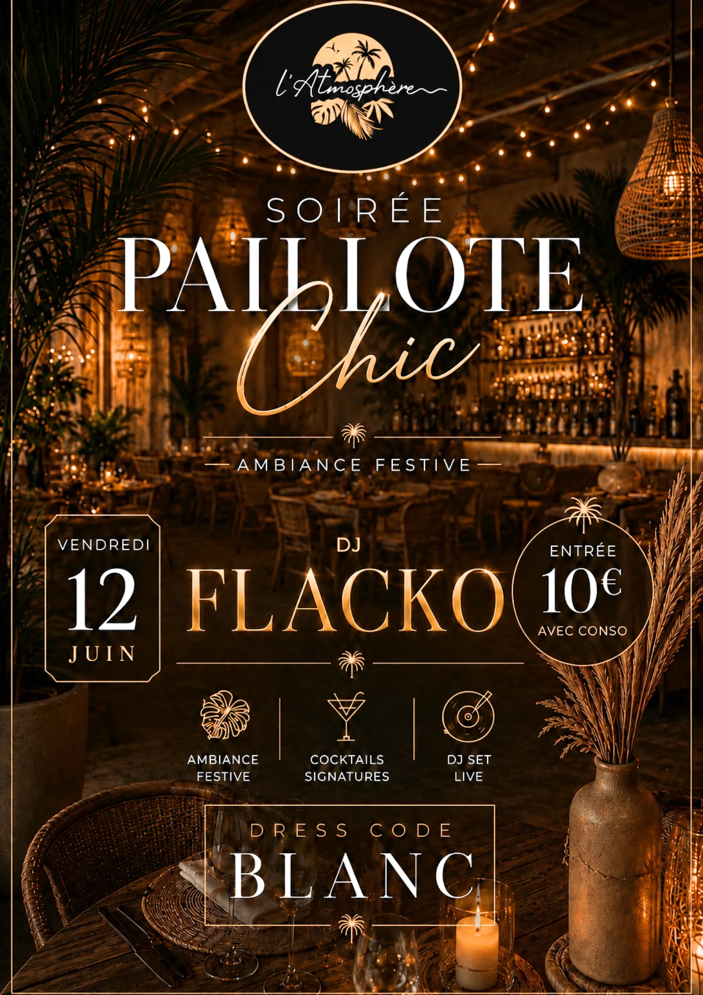 Soirée Paillote Chic