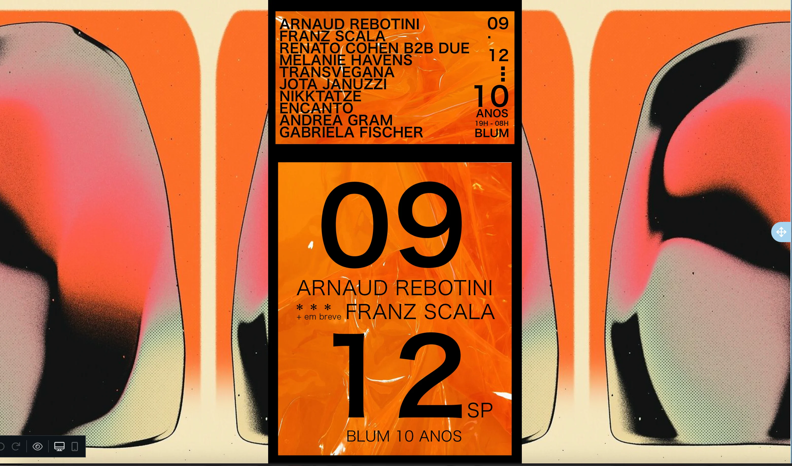 Arnaud Rebotini (Live) & Franz Scala - 10 Anos Blum