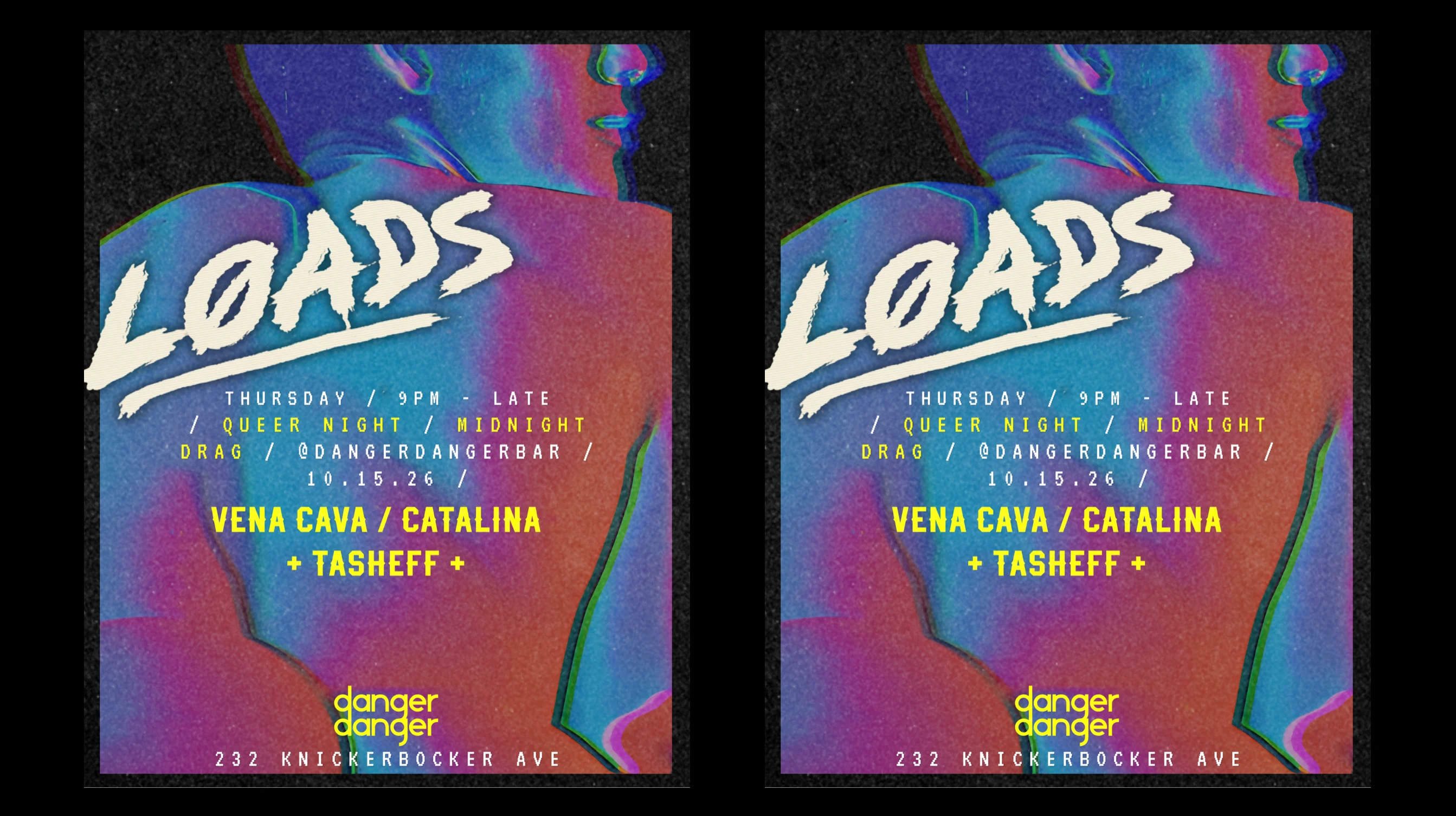 L0ads Queer Night W/ Vena Cava, Catalina, Tasheff (Rsvp)