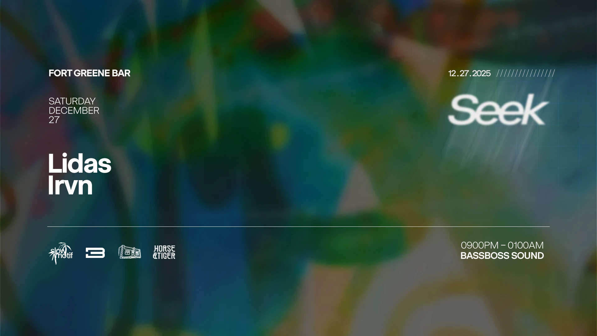 Slowmotif Presents Seek /// Lidas, Irvn