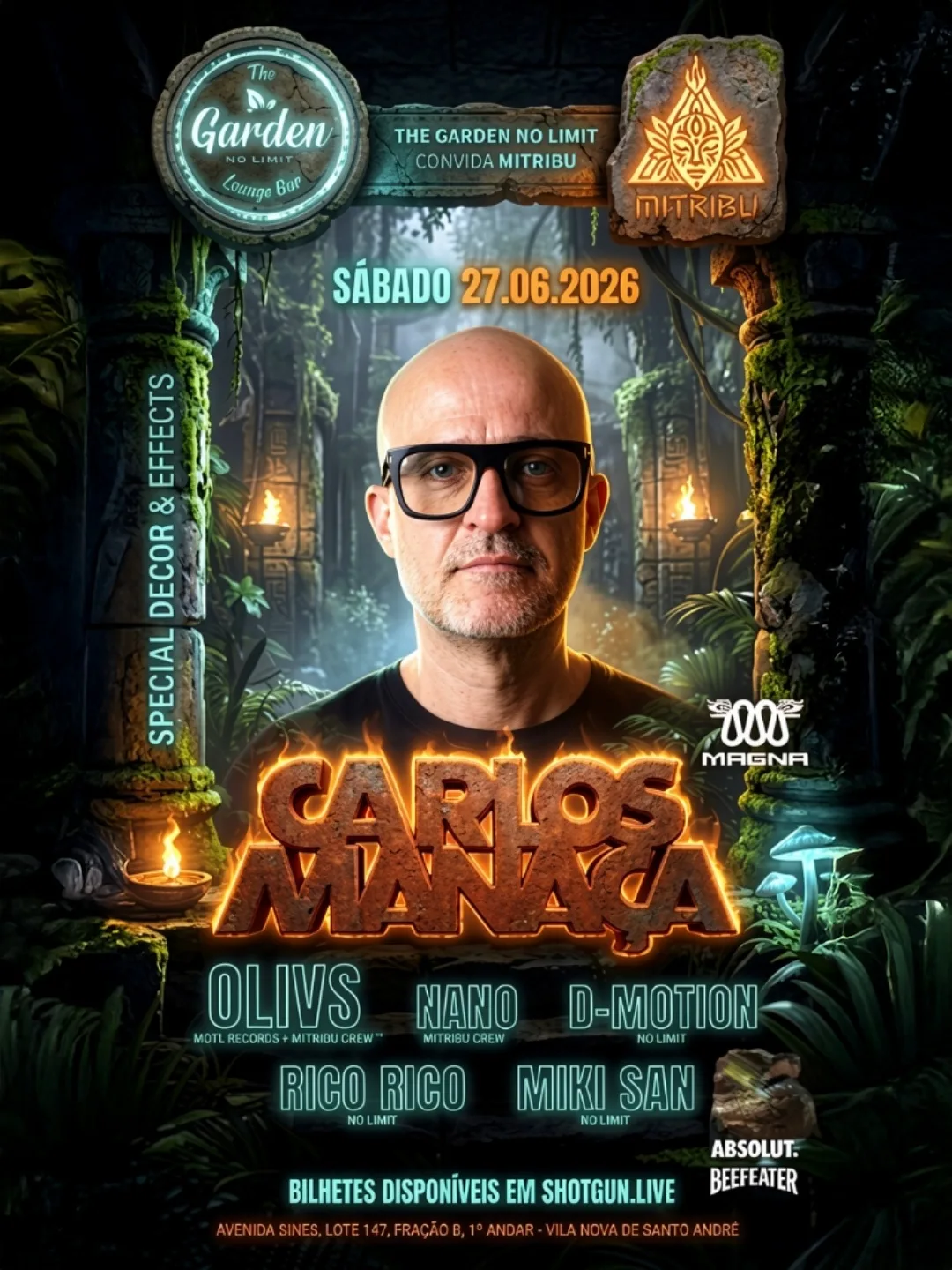 Carlos Manaça X Mitribu @ The Garden No Limit
