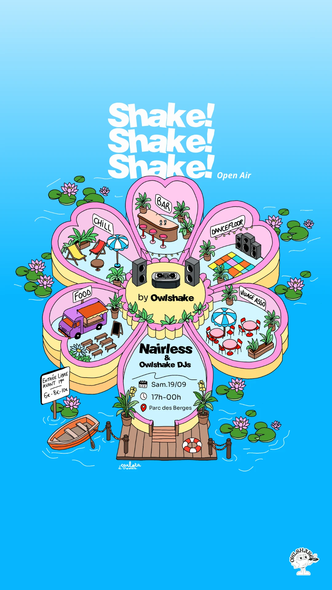 🌿🦉 Shake! Shake! Shake! Open Air 🦉🌿